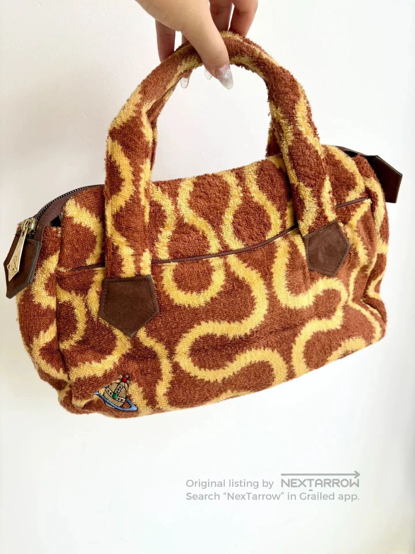 Vivienne Westwood Vivienne Westwood Vintage Brown Pirate Print Handbag. Size ONE SIZE - 2 Thumbnail