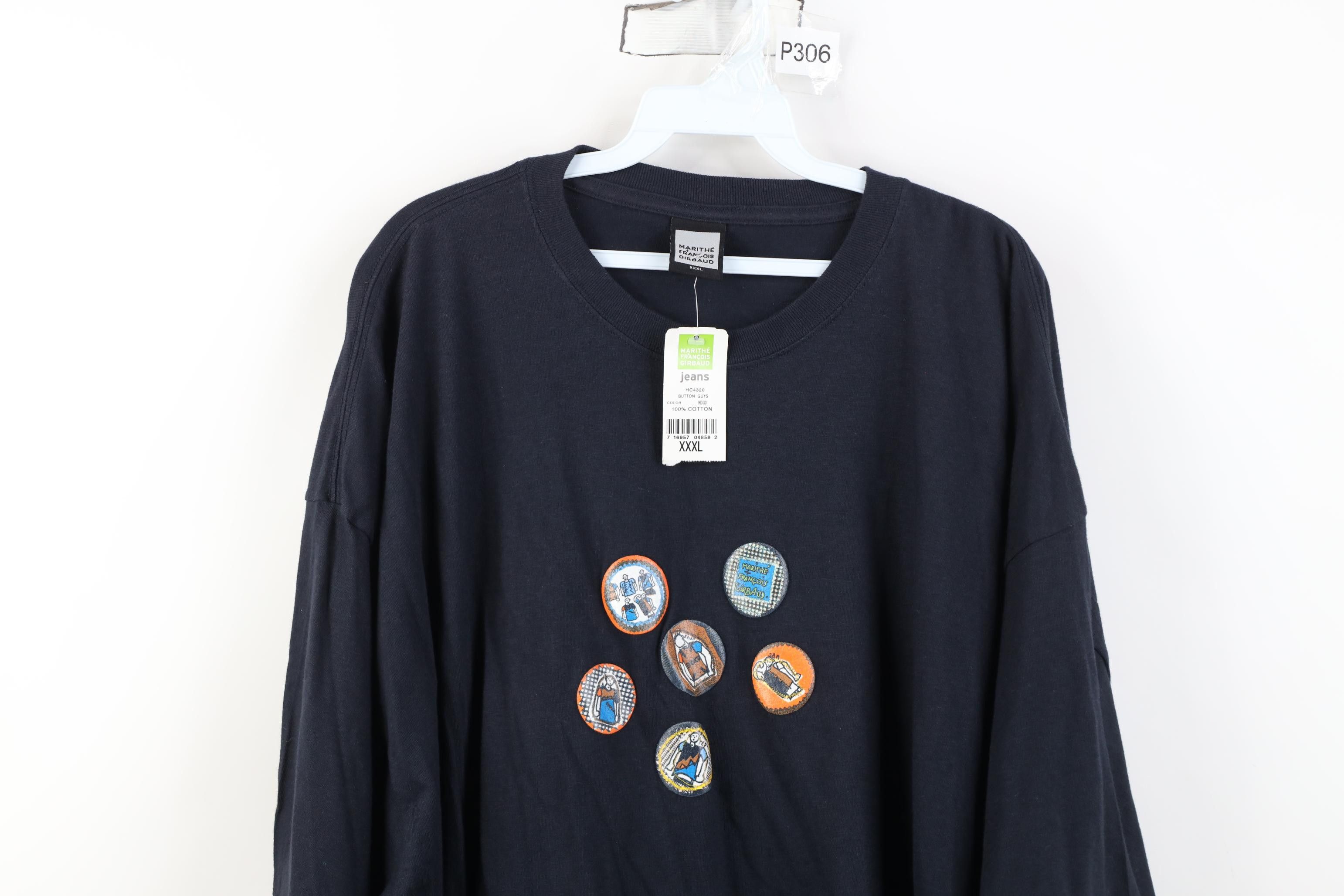 Marithe + Francois Girbaud Deadstock Vintage 90s Marithe Francois Girbaud Guys T-Shirt Size US XXL / EU 58 / 5 - 2 Thumbnail
