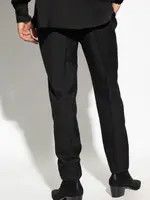 Saint Laurent Paris oc11z1225 596927 Slim-Fit Pants in Chevron Wool in Black Size US 28 / EU 44 - 3 Thumbnail