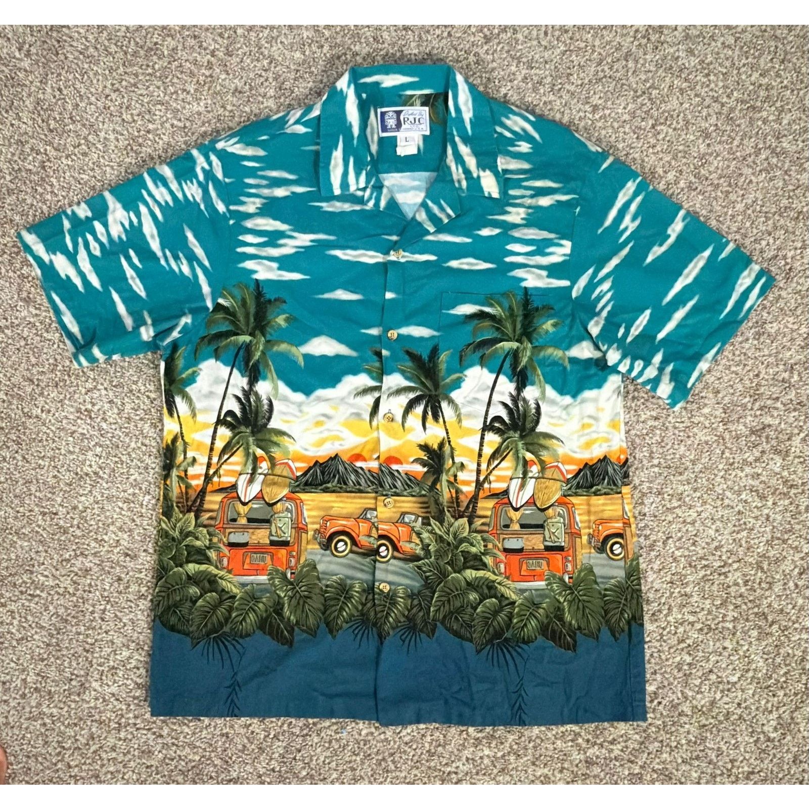 Reyn Spooner Vintage RJC LTD Hawaiian Shirt Men's Large Made in Hawaii Size US L / EU 52-54 / 3 - 1 Thumbnail