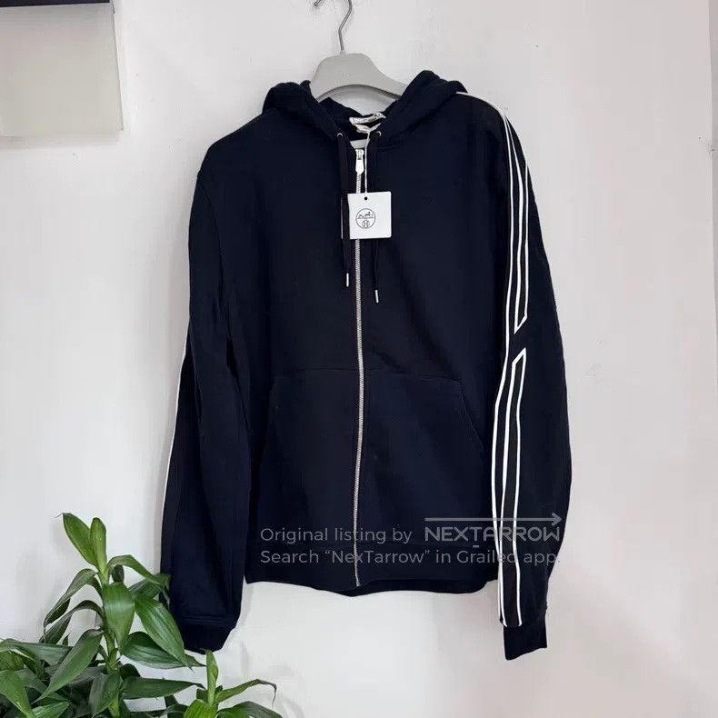 Hermes Hermes Dark blue zip-up sweatshirt Size M / US 6-8 / IT 42-44 - 1 Thumbnail