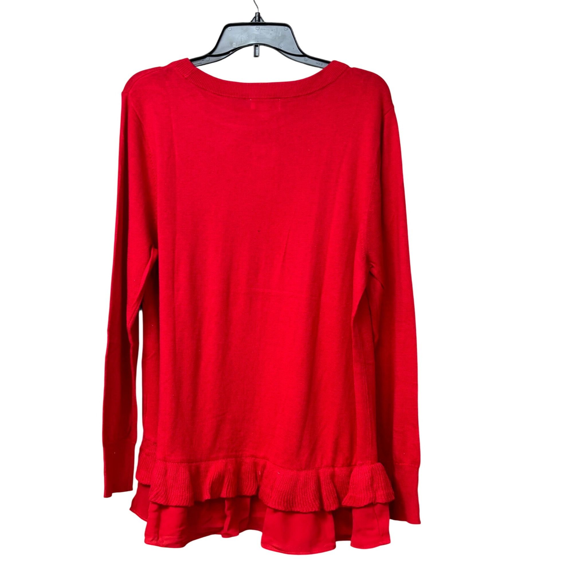 Style & Co Style & Co Chiffon-Hem Tunic Sweater, Infrared, Sz. 2XL Size XXL / US 16-18 / IT 52-54 - 3 Thumbnail