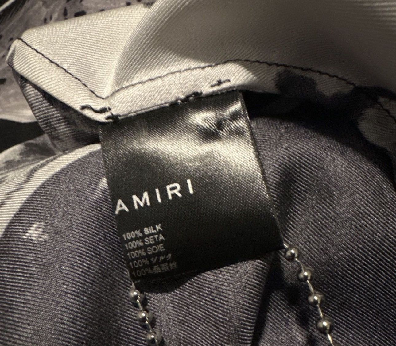 Amiri Last Size Amiri Champagne Print Silk Shirt Size US M / EU 48-50 / 2 - 5 Thumbnail
