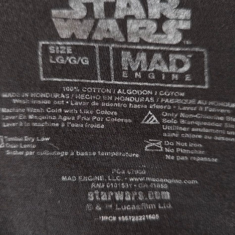 Star Wars VINTAGE Star Wars The Mandalorian T Shirt Mens Size Large Black Grogu Bounty Hunter Size US L / EU 52-54 / 3 - 5 Thumbnail