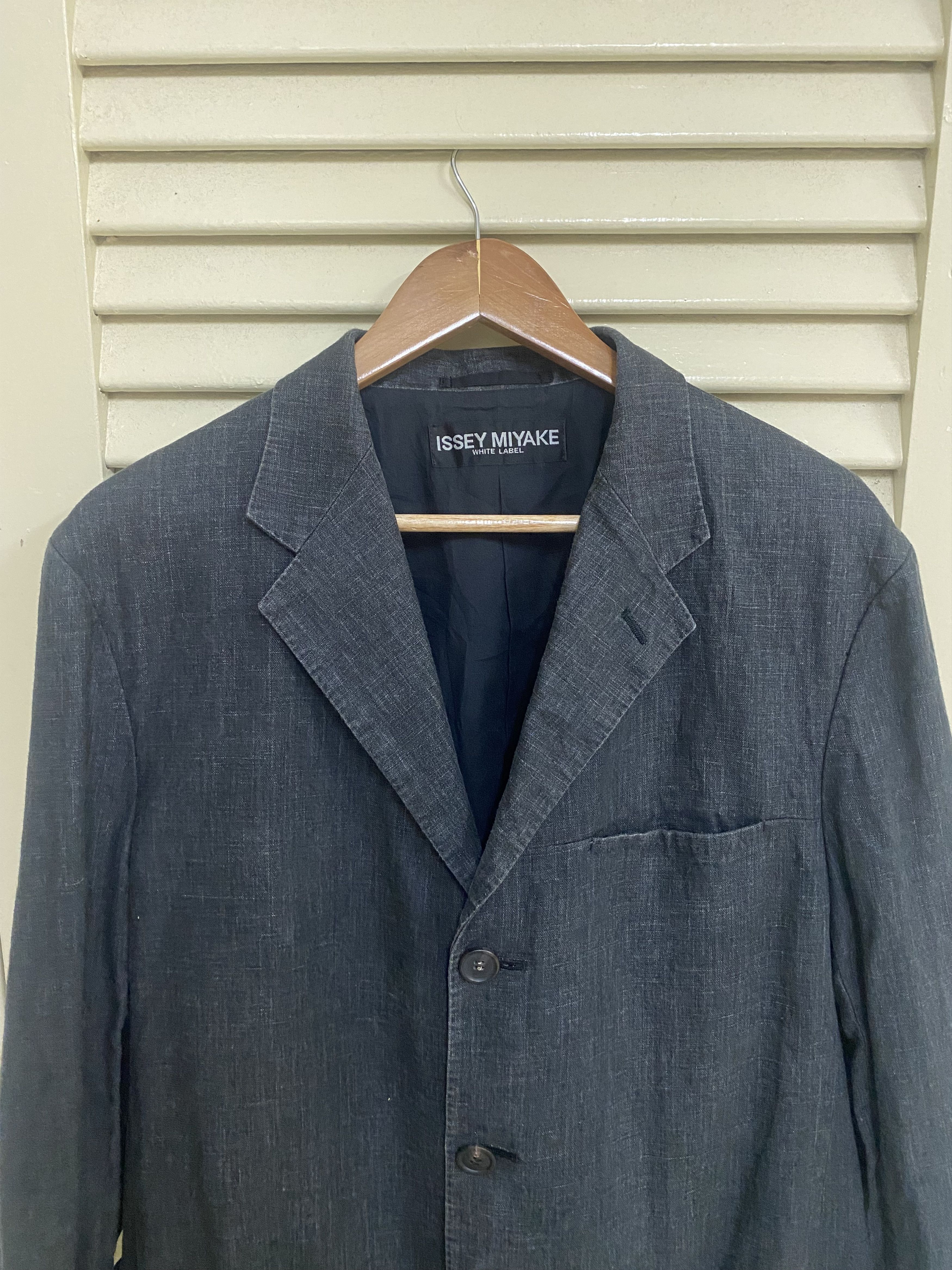 Issey Miyake Issey Miyake White Label Denim Blazer Size 42L - 3 Thumbnail