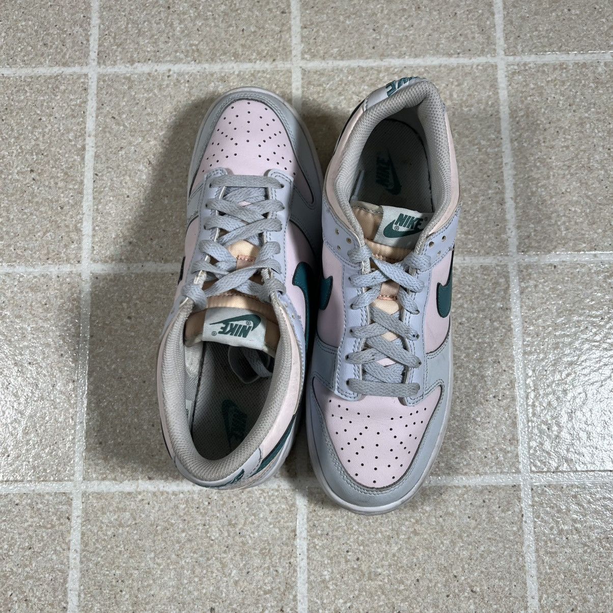 Nike Nike Dunk Low Mineral Teal Shoes Grey Teal Pink Leather Size US 8.5 / IT 38.5 - 5 Thumbnail