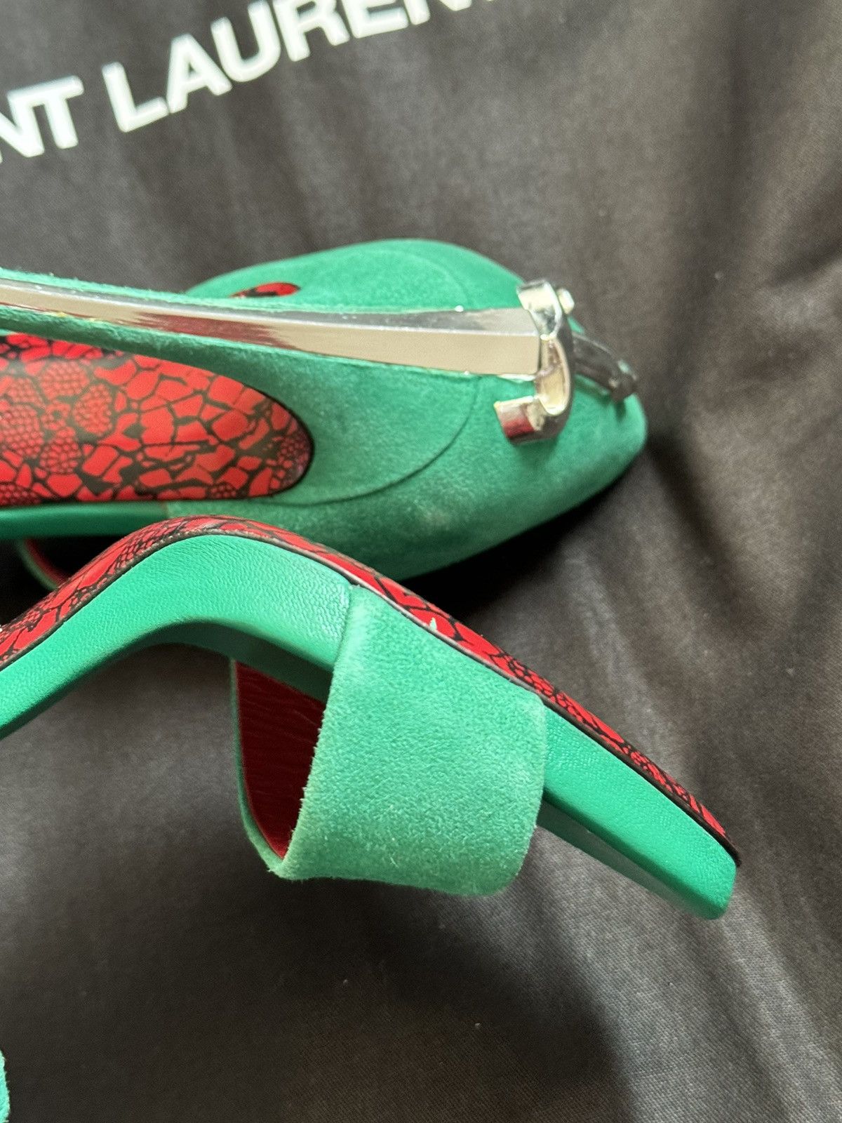 Paciotti Cesare Paciotti Dagger Heels in a rare emerald color Size US 7.5 / IT 37.5 - 8 Thumbnail
