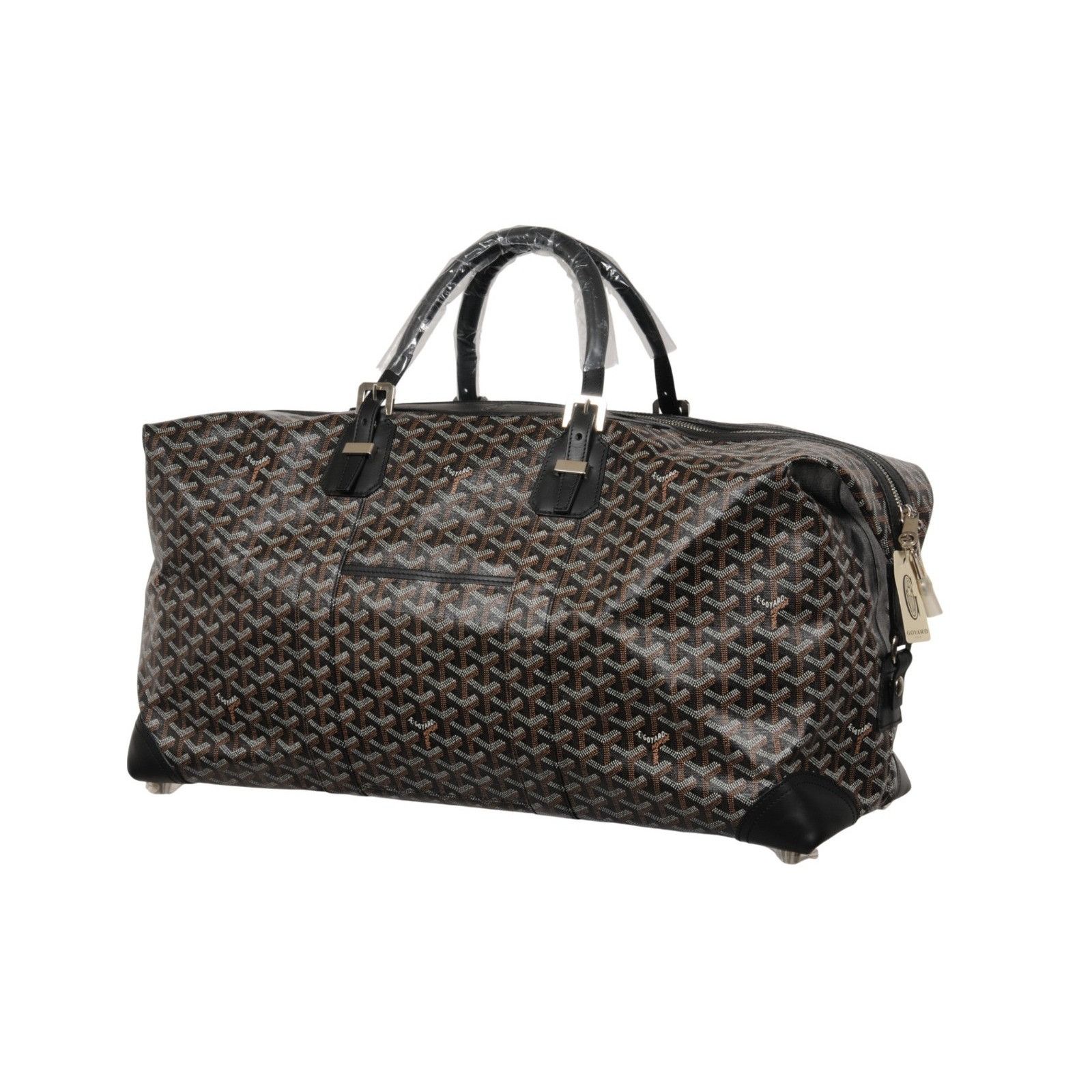 Goyard Boeing 55 Duffle Bag Black Brown Travel Carry On Weekend Size ONE SIZE - 3 Thumbnail