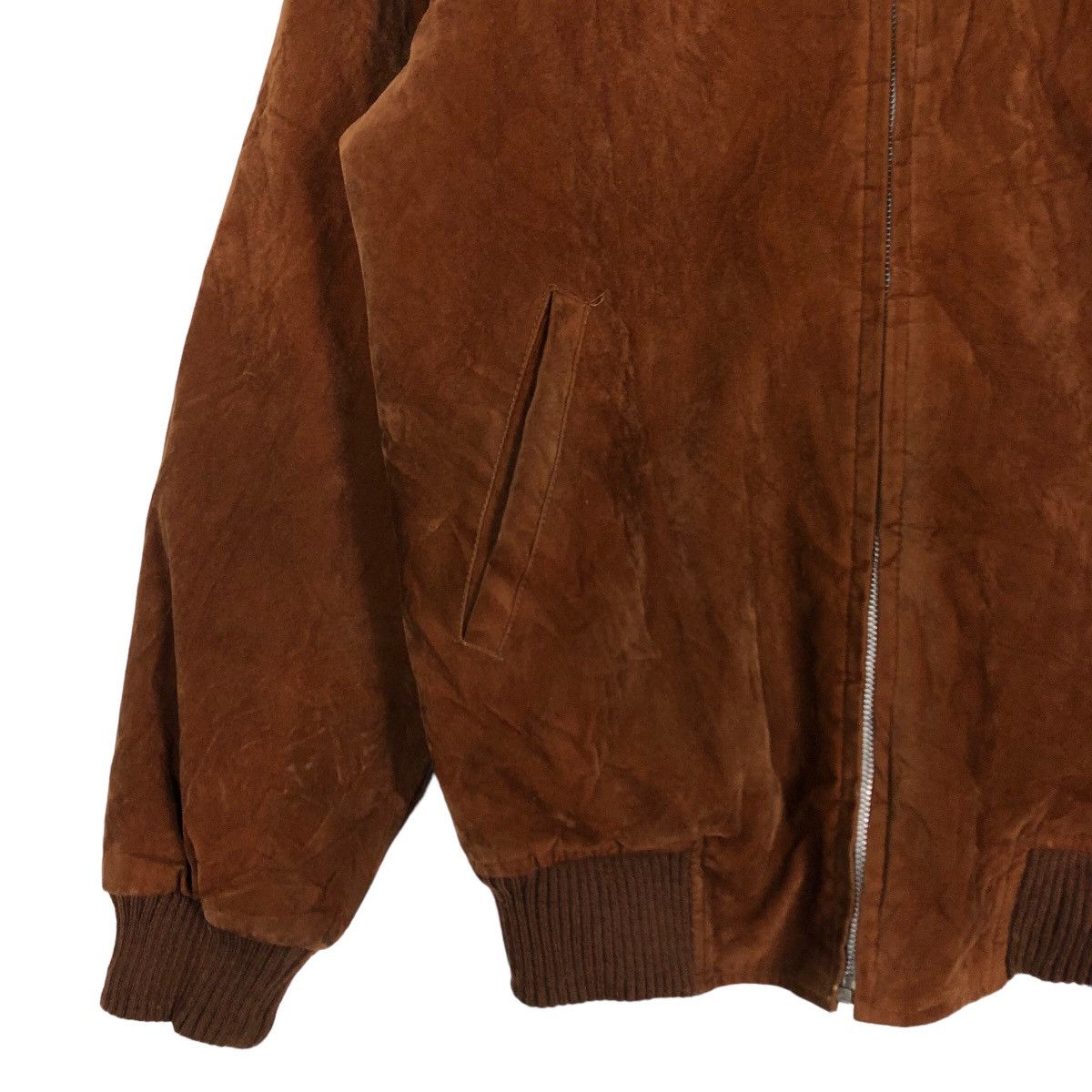 Japanese Brand 🔥Riot Riot Vintage Bomber Jacket Suede Leather Rick Owens Size US L / EU 52-54 / 3 - 4 Thumbnail