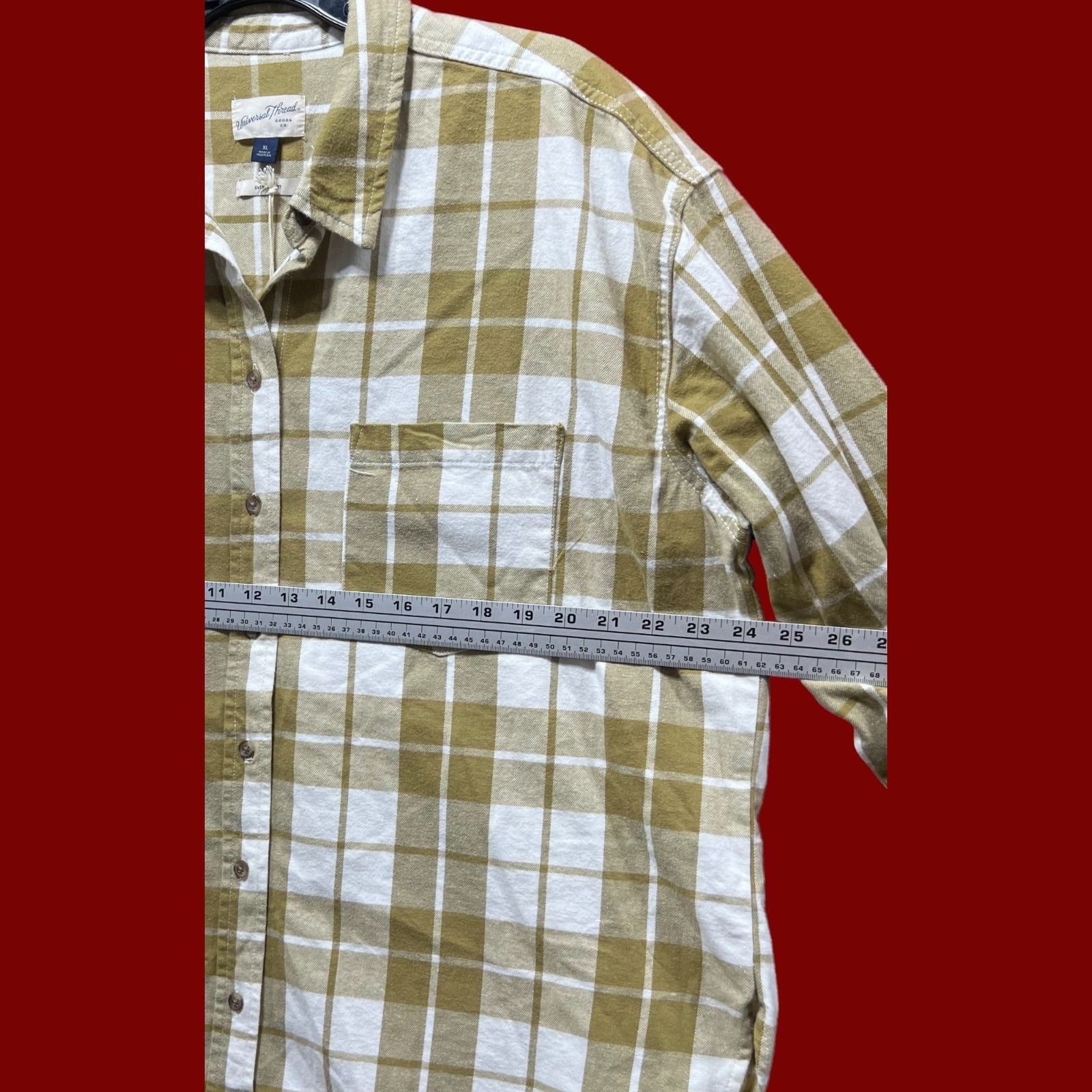 Other Universal Thread - Women's Long Sleeve Flannel Button - Down Size XL / US 12-14 / IT 48-50 - 6 Thumbnail