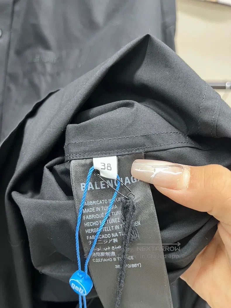 Balenciaga Balenciaga Black Polo Shirt Jacket Size XS / US 0-2 / IT 36-38 - 5 Thumbnail