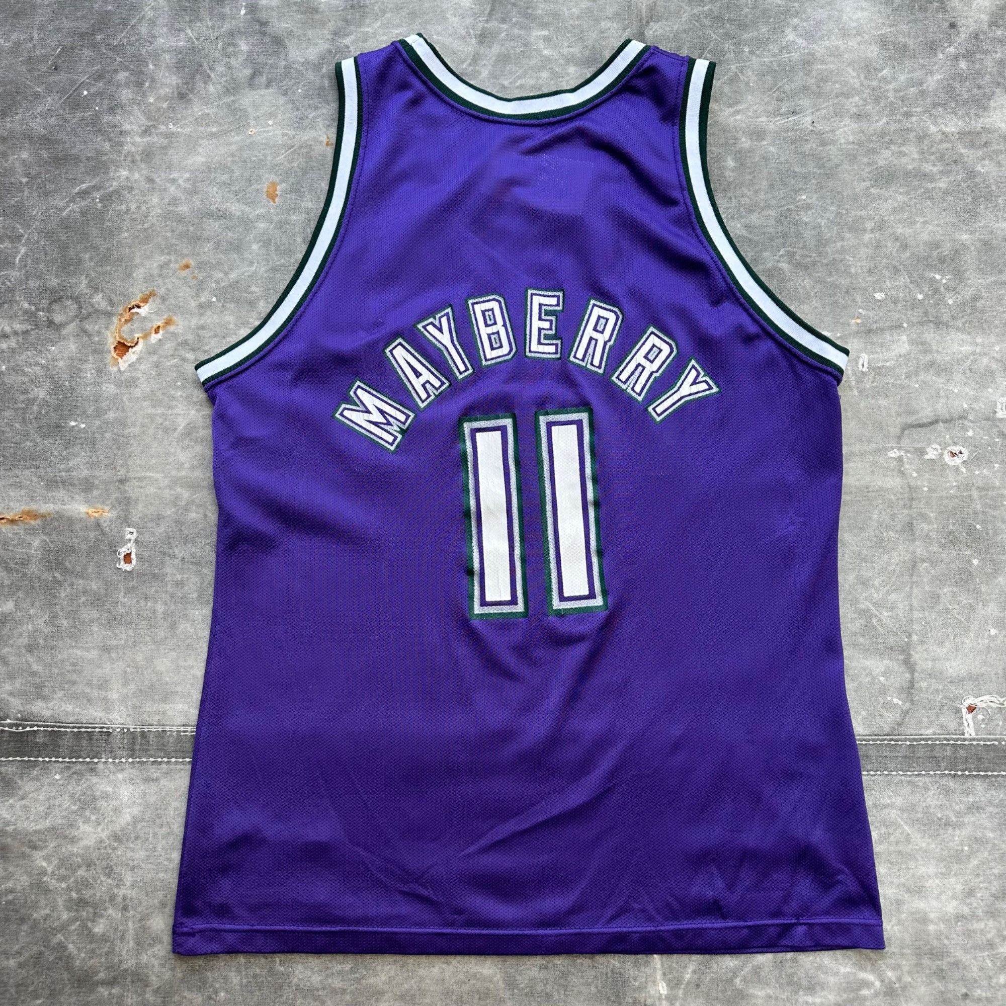 Vintage Vintage Champion Milwaukee Bucks Mayberry NBA Jersey Size US L / EU 52-54 / 3 - 2 Thumbnail