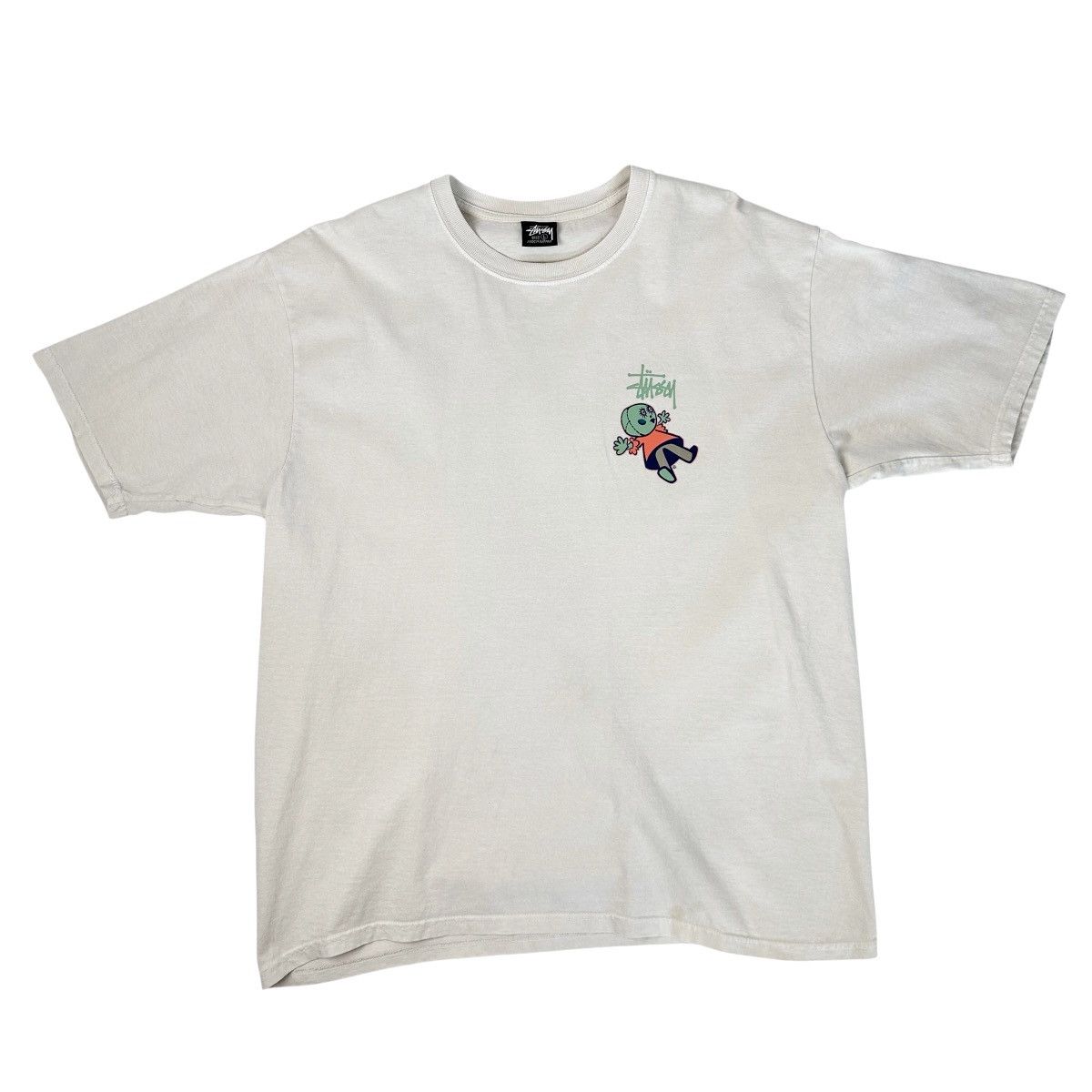 Stussy Stussy Dollie Pigment Dyed T-Shirt Natural Mens Large Skate Size US L / EU 52-54 / 3 - 3 Thumbnail