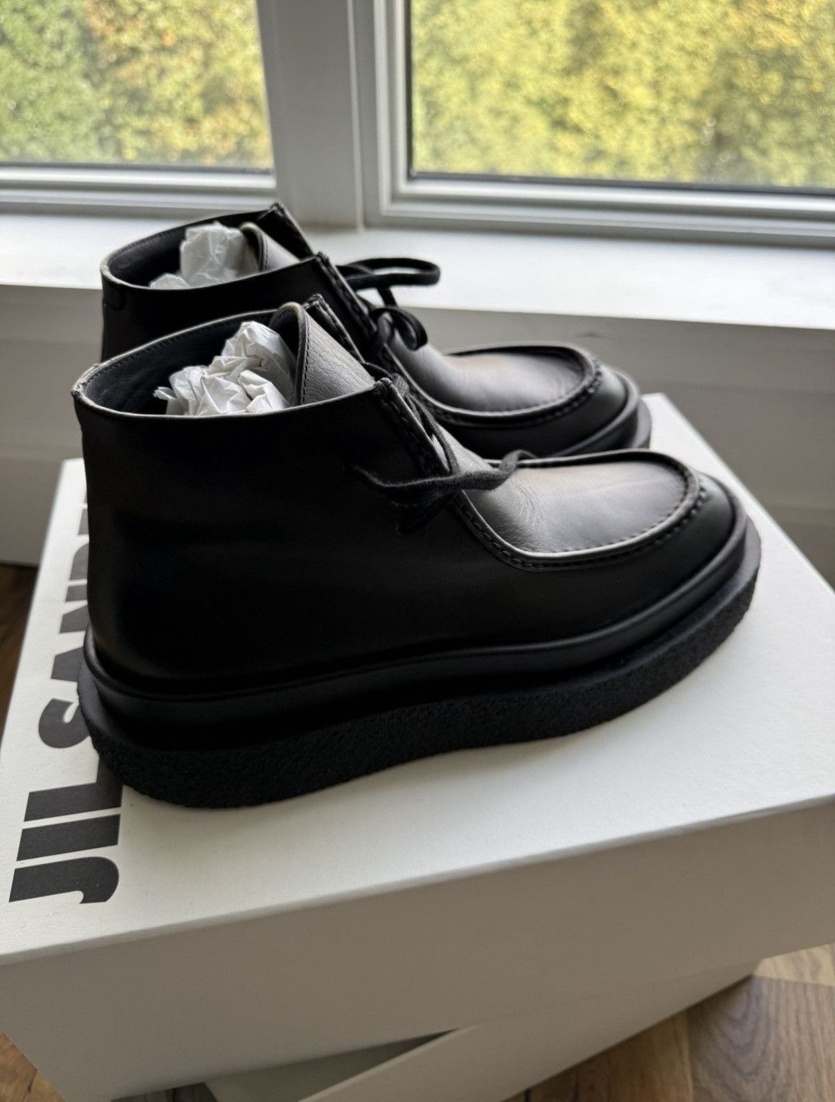 Jil Sander Jil Sander Low Leather Chukka Boot sz 8 (41 EU) Size US 8 / EU 41 - 3 Thumbnail