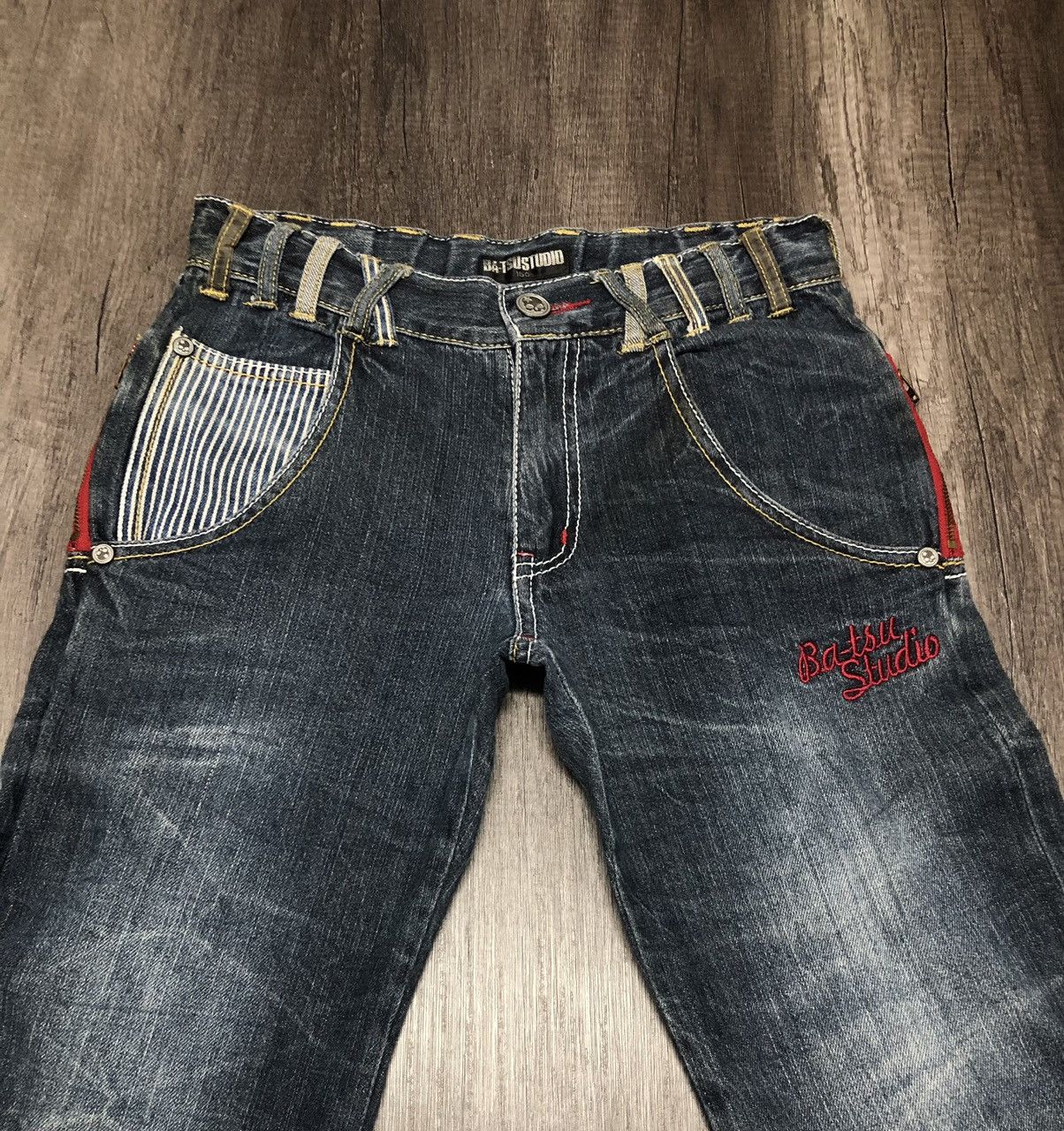 Hysteric Glamour × Japanese Brand BA-TSU STUDIO ROCK DENIM JEANS JAPANESE BRAND (UNISEX) Size US 29 - 25 Thumbnail