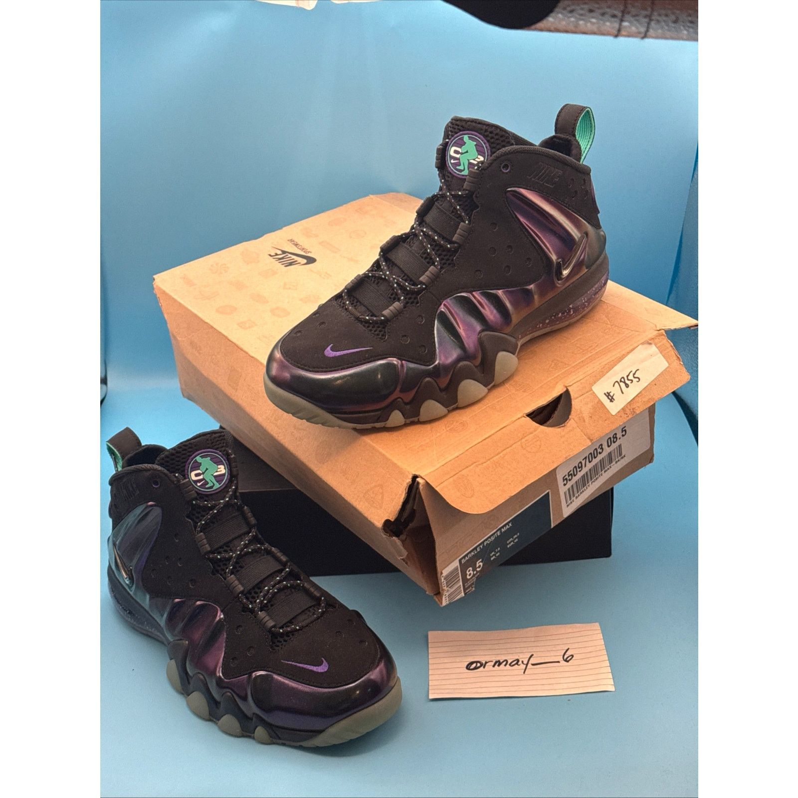Nike Nike Barkley Posite Max 2013 Eggplant m8.5 w10 Size US 8 / EU 41 - 1 Thumbnail