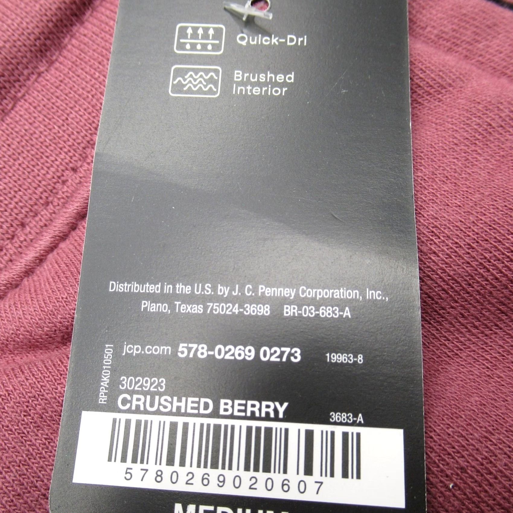 Vintage Xersion Jogger Pants Mens Medium Quick-Dri Brushed Interior Crushed Berry NEW Size US 31 - 4 Thumbnail