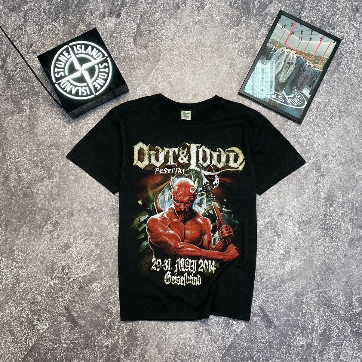 Band Tees Vintage Out & Load Festival 2014 big graphic logo tee Size US L / EU 52-54 / 3 - 2 Thumbnail