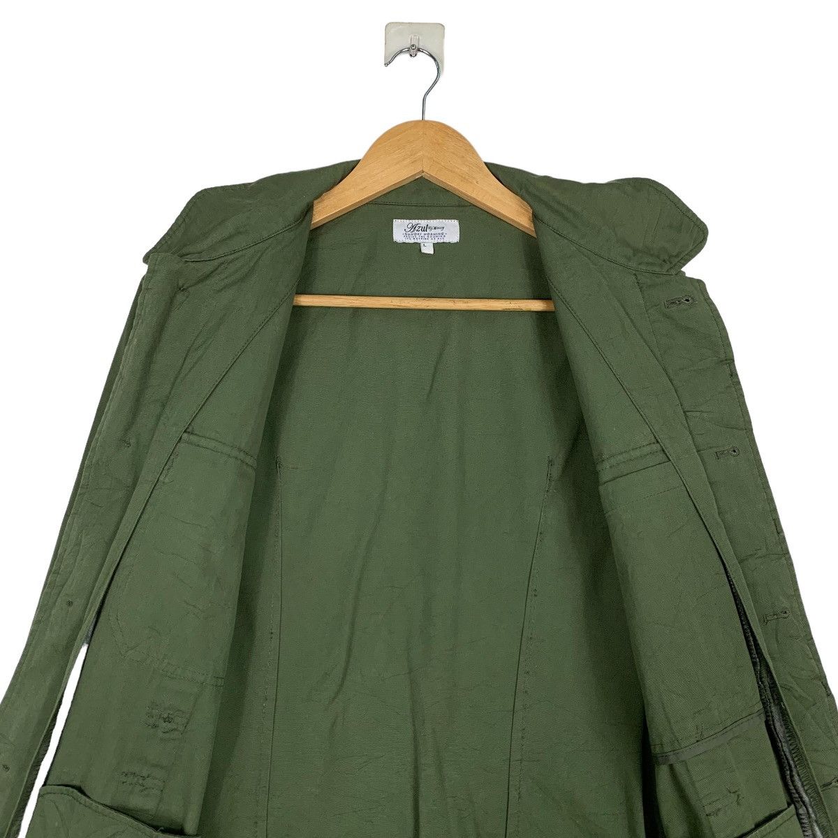 MOUSSY AZUL by Moussy Army Green Jacket #1042-C47 Size US L / EU 52-54 / 3 - 12 Thumbnail