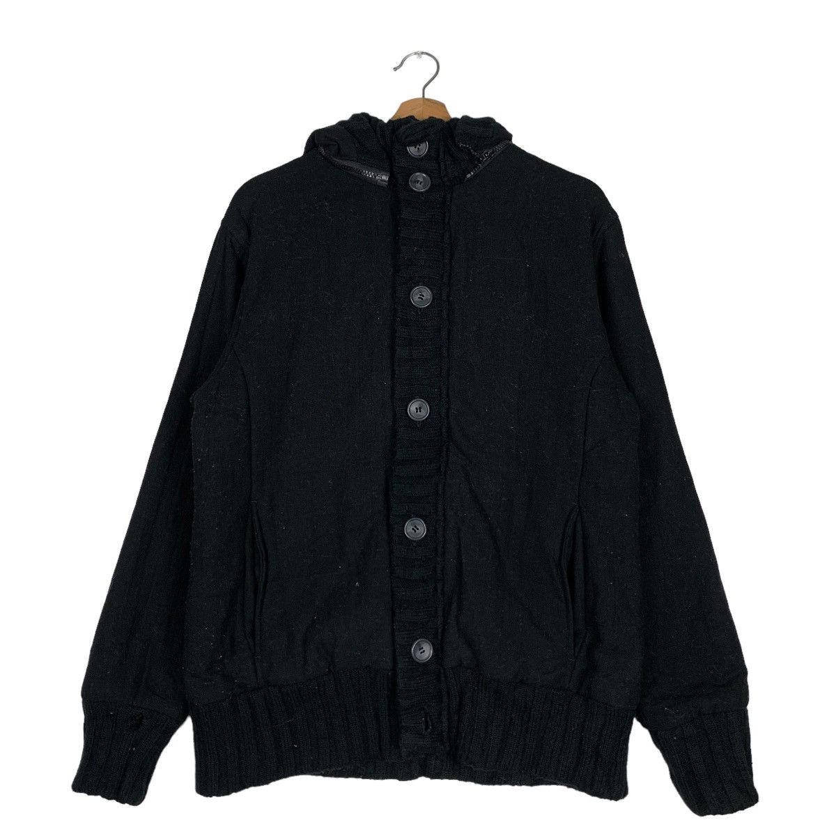 Vintage WOOLRICH Removeable Hoodie Wool Jacket #0862-C39 Size US M / EU 48-50 / 2 - 1 Thumbnail