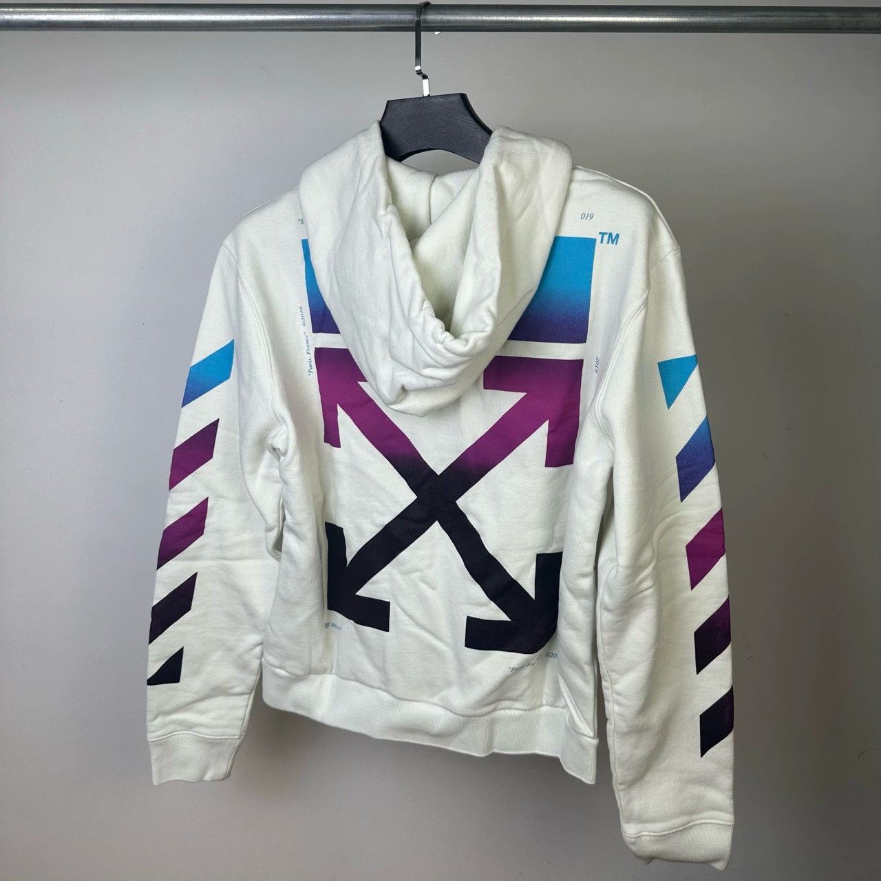 Off-White off white rainbow gradient zip hoodie Size US L / EU 52-54 / 3 - 1 Thumbnail