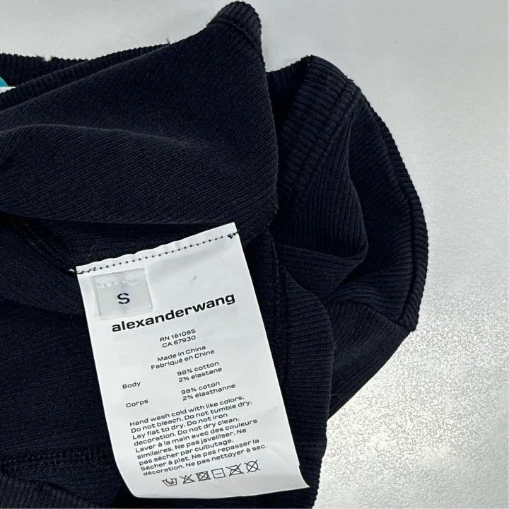 Alexander Wang Alexander Wang Distressed Logo Short Sleeve T-Shirt - Size S / US 4 / IT 40 - 3 Thumbnail