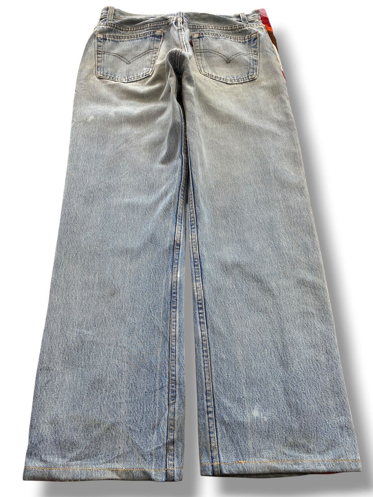 Levi's Levi’s Light Wash Abstract Lines Style Straight Leg Jeans Size US 30 / EU 46 - 3 Thumbnail