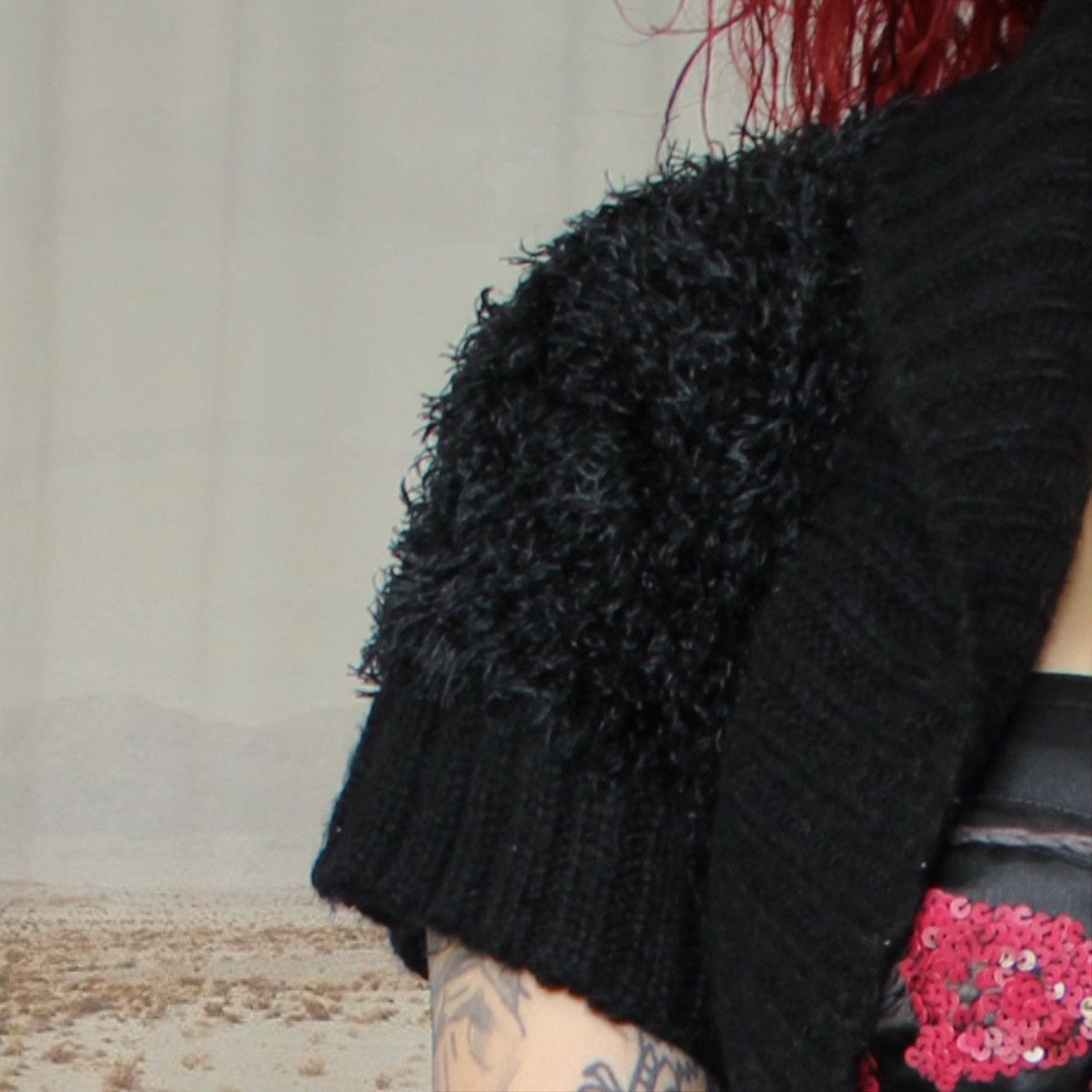 Other 🐈‍⬛BLACK FURRY BOLERO🐈‍⬛ Size ONE SIZE - 4 Thumbnail