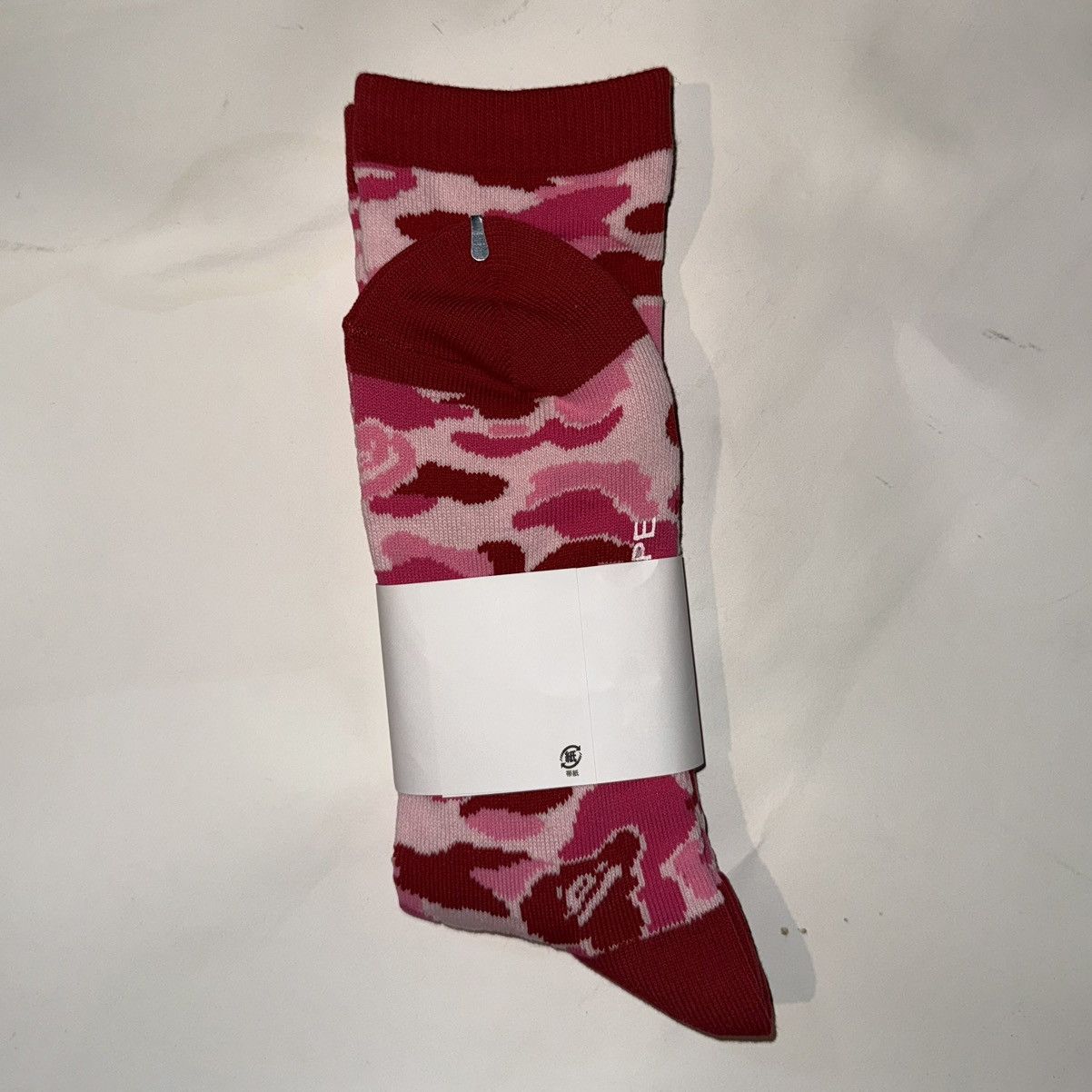 Bape BAPE ABC CAMO SOCKS RED Size ONE SIZE - 2 Thumbnail