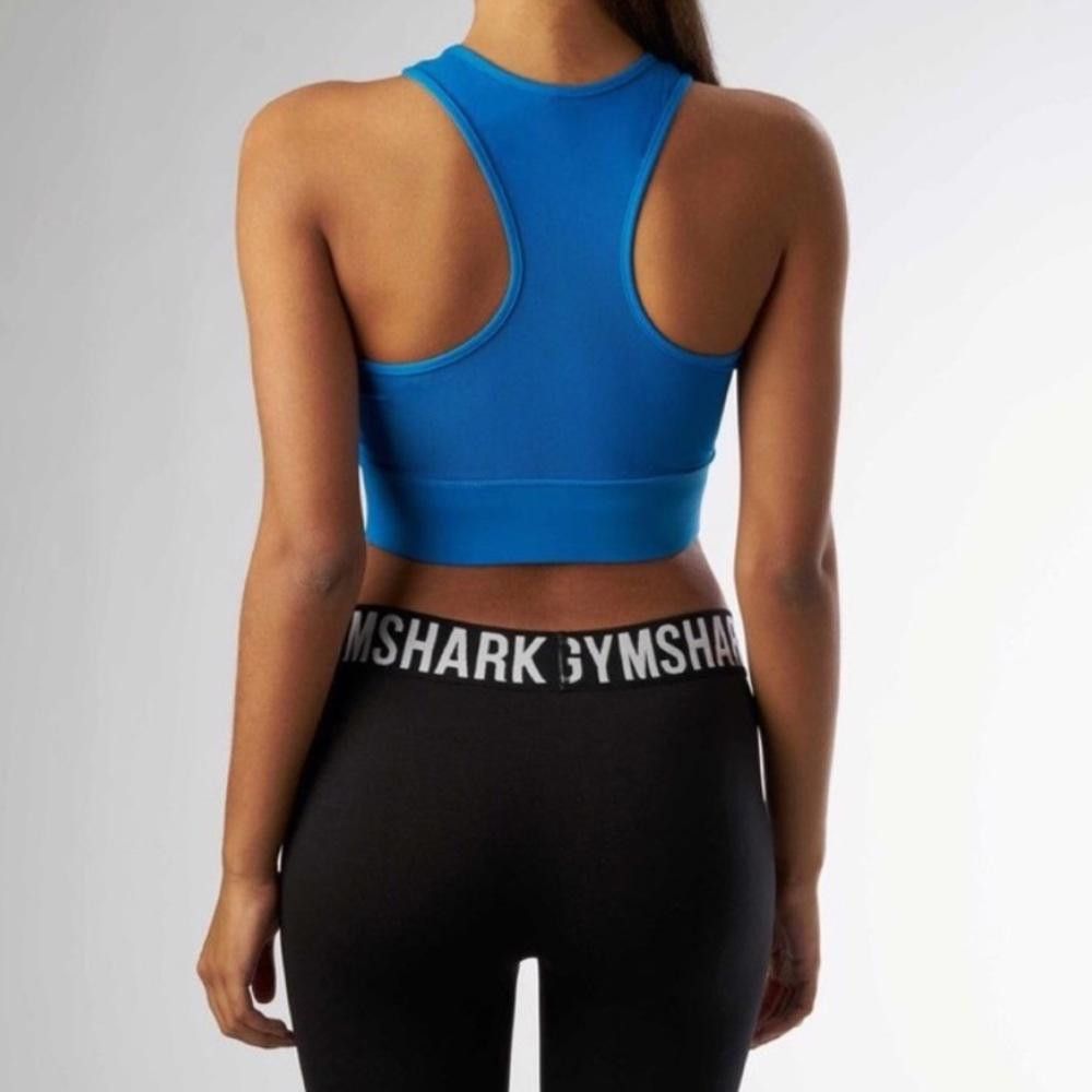 Gymshark Gymshark Serene Blue Sports Bra Racerback Blueberry Small Size ONE SIZE - 2 Thumbnail