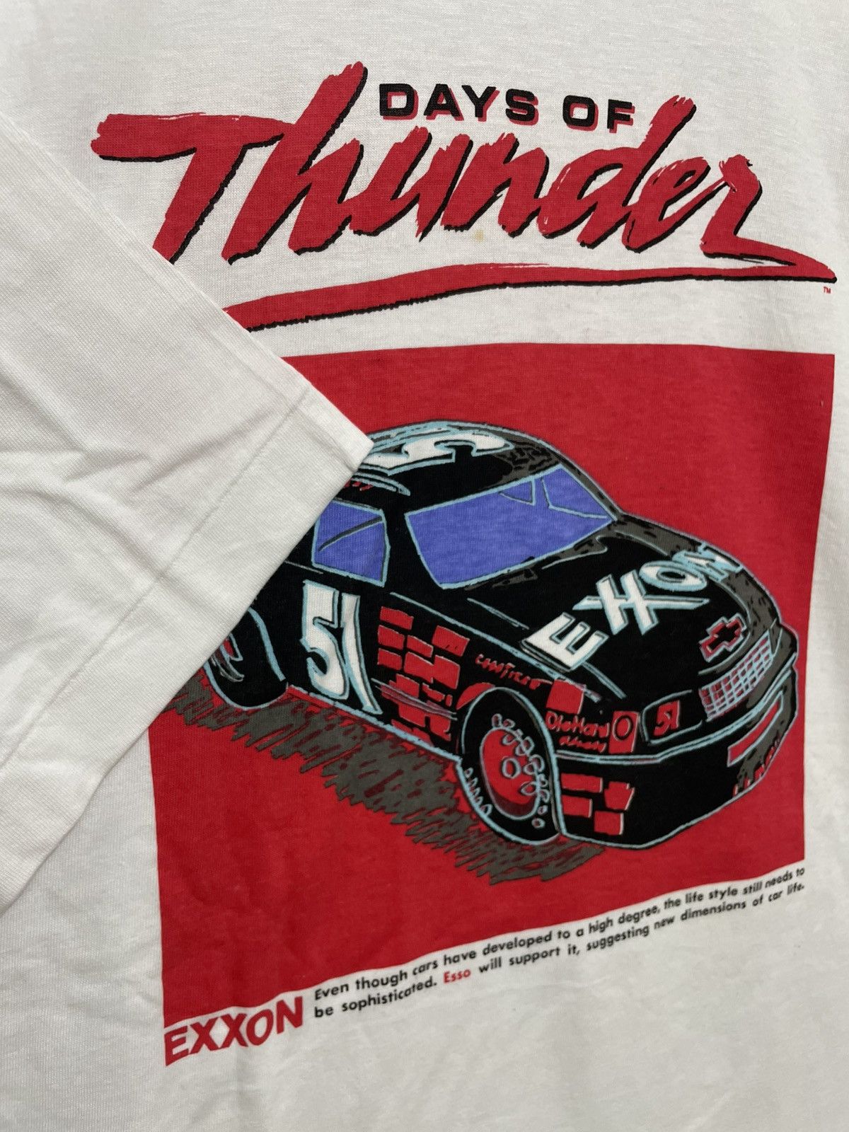 Vintage Vintage 90s Days of Thunder Movie Promo T-Shirt Size US L / EU 52-54 / 3 - 3 Thumbnail