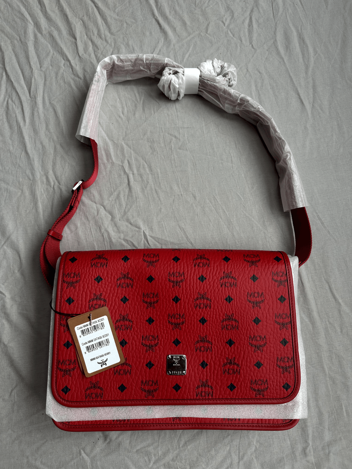 MCMCandy Red Aren Messanger Bag Brand New Retail $850
