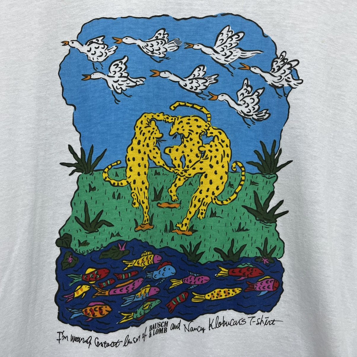 Bausch & Lomb Vintage Bausch & Lomb by Nancy Klobucars Pop Art T-shirt Size US M / EU 48-50 / 2 - 5 Thumbnail