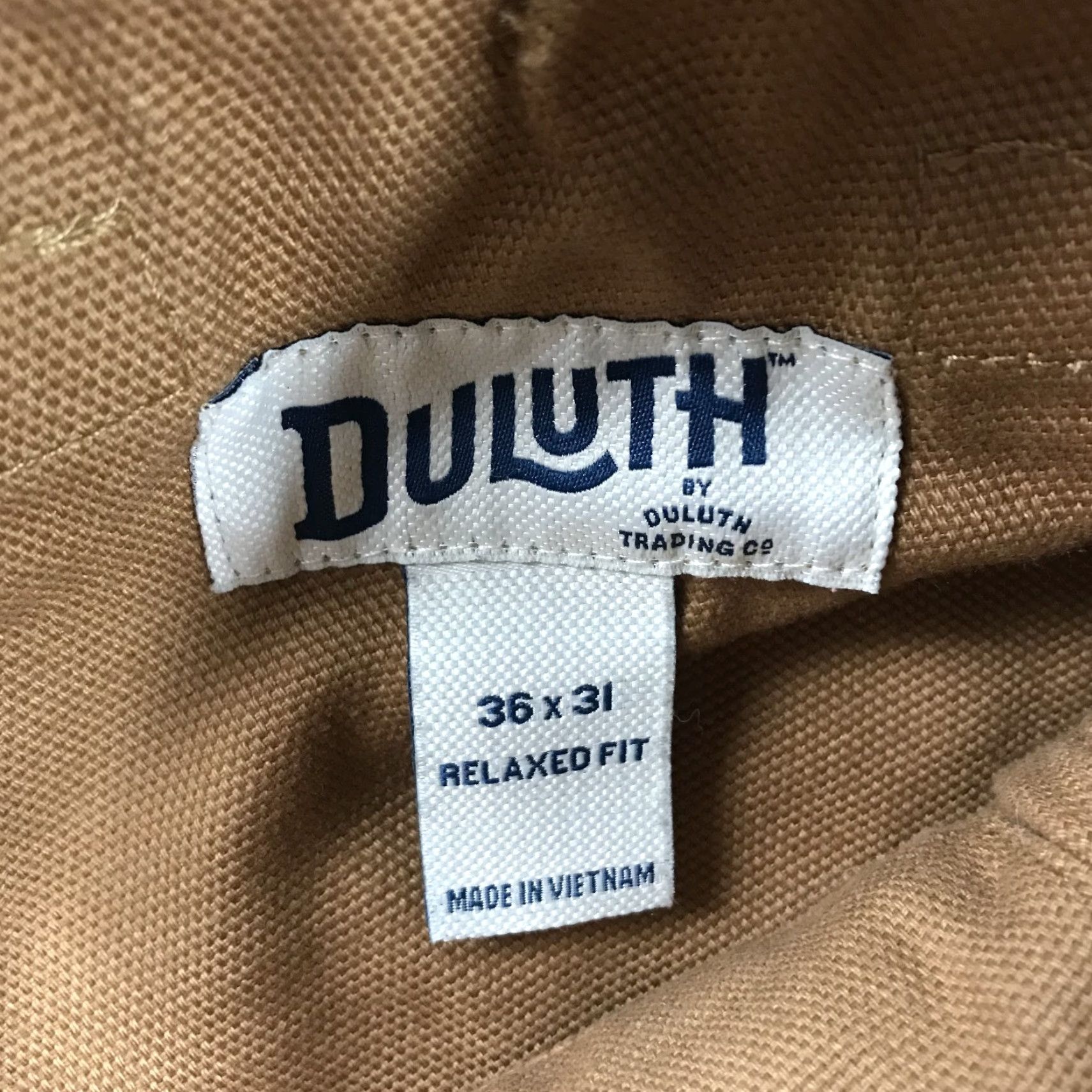 Logo 7 Duluth Trading Pants Mens 36x31 Brown Relaxed Fit Cargo Work Pockets Heavy Logo Size US 36 / EU 52 - 6 Thumbnail