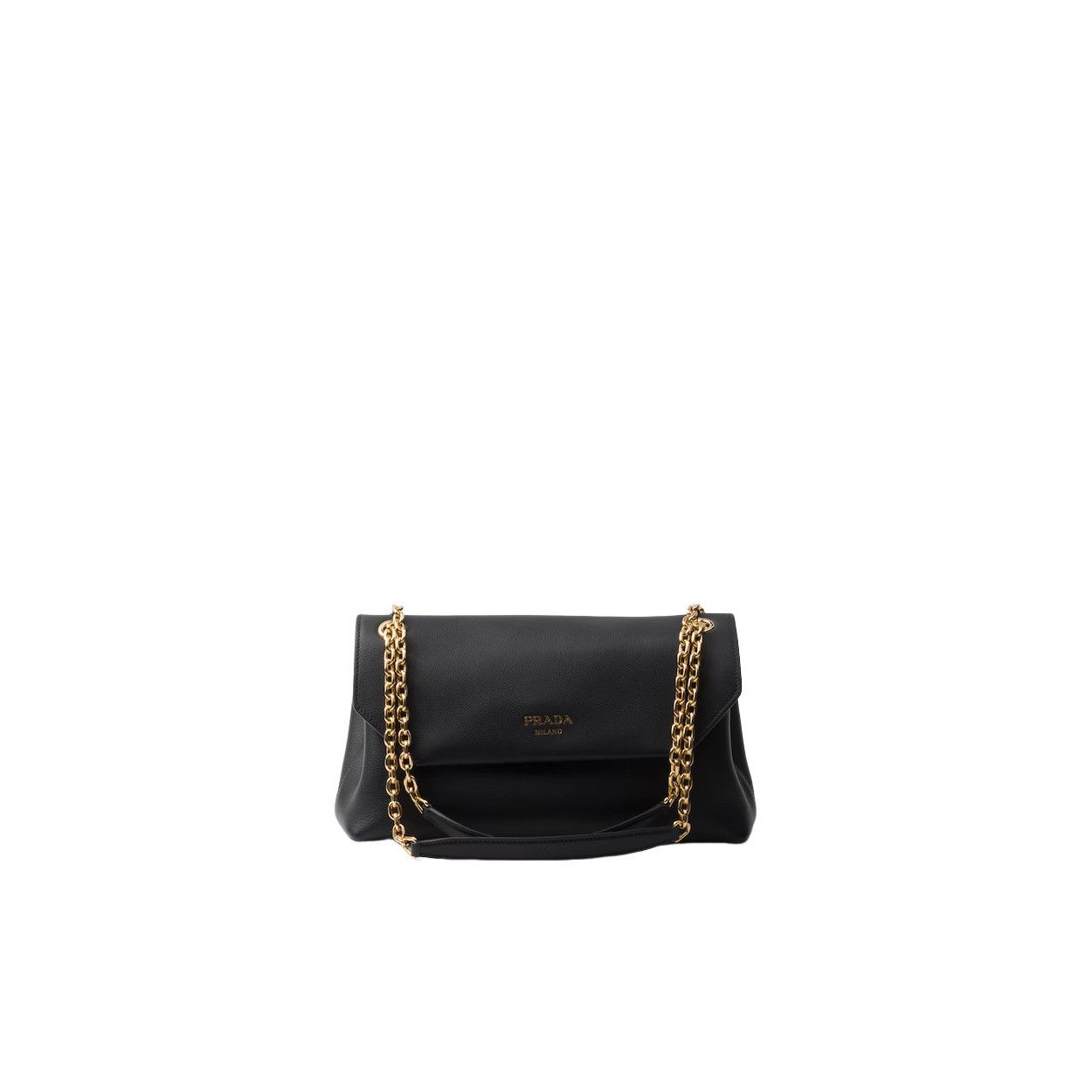 Prada PRADA Doux Medium $4250 Black Leather Shoulder Bag New & Aut Size ONE SIZE - 1 Thumbnail