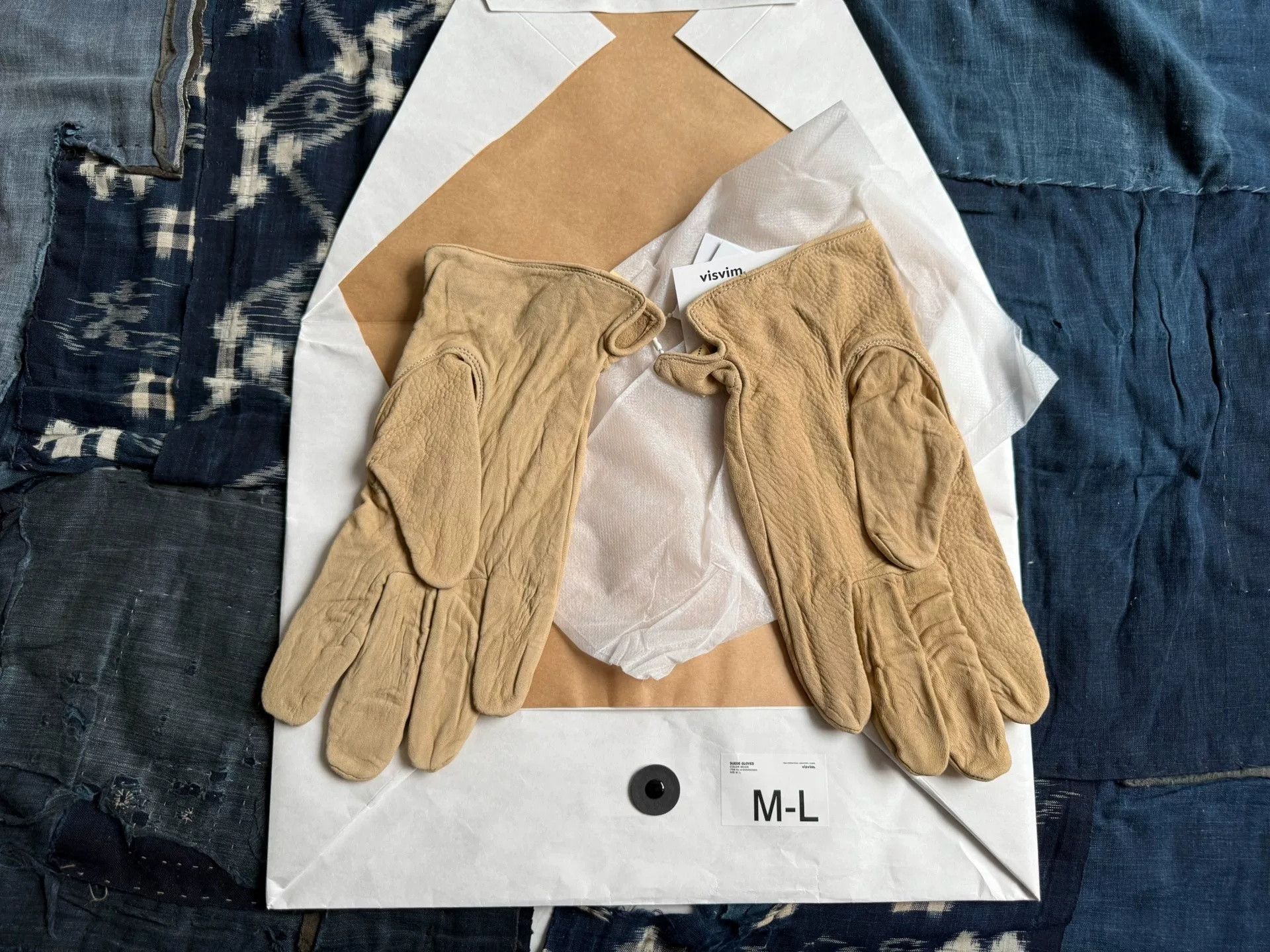 Visvim VISVIM 25AW Distressed Suede Motorcycle Gloves Size ONE SIZE - 2 Thumbnail