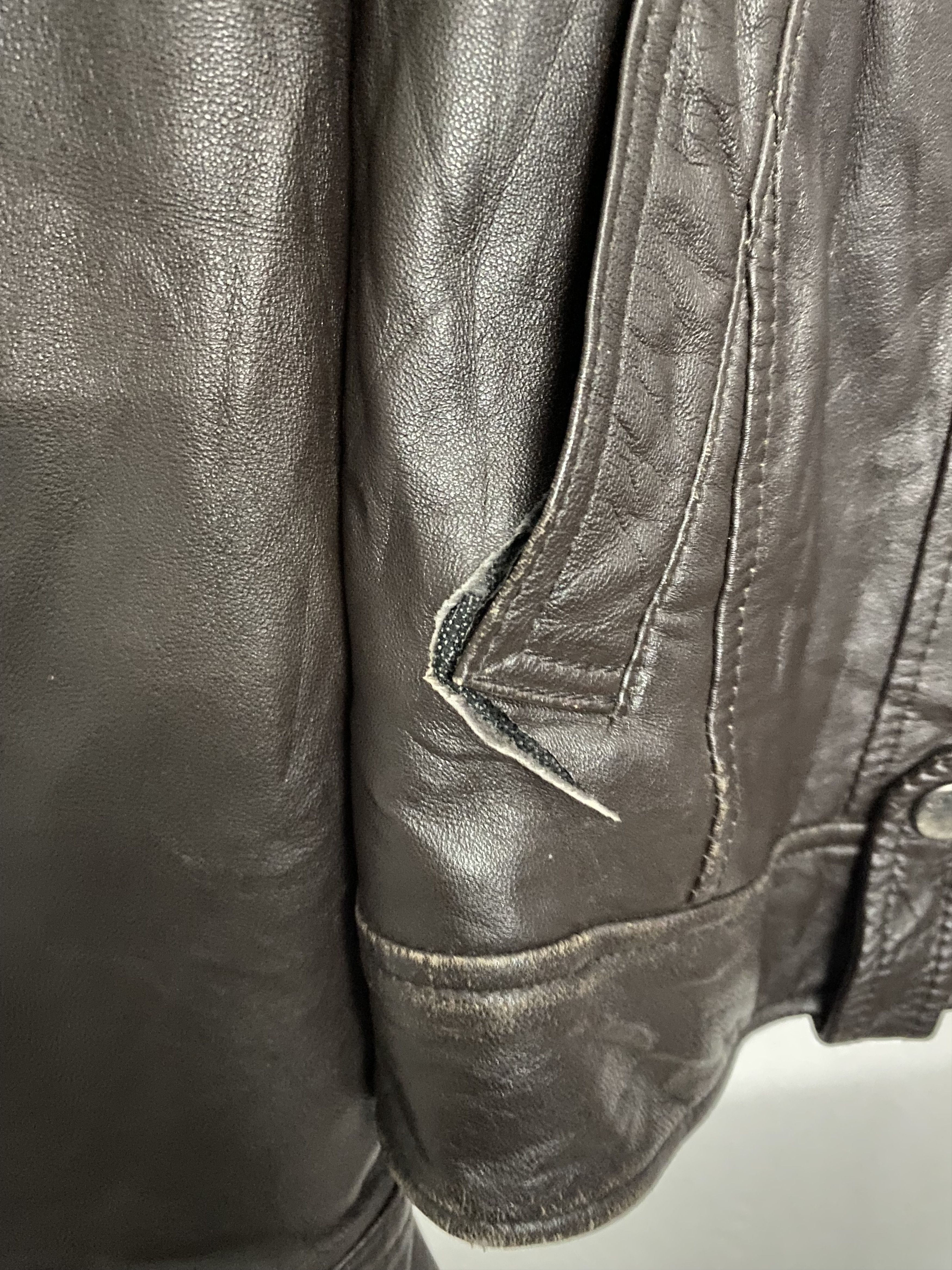 Michel Klein Michel Klein Homme Paris Sheepskin Leather Biker Jacket Size US S / EU 44-46 / 1 - 8 Thumbnail