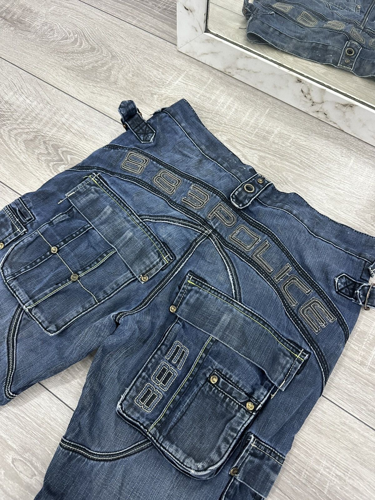 Vintage 883 Police Avantgarde Y2K Vintage Jeans Flared Size US 32 / EU 48 - 4 Thumbnail