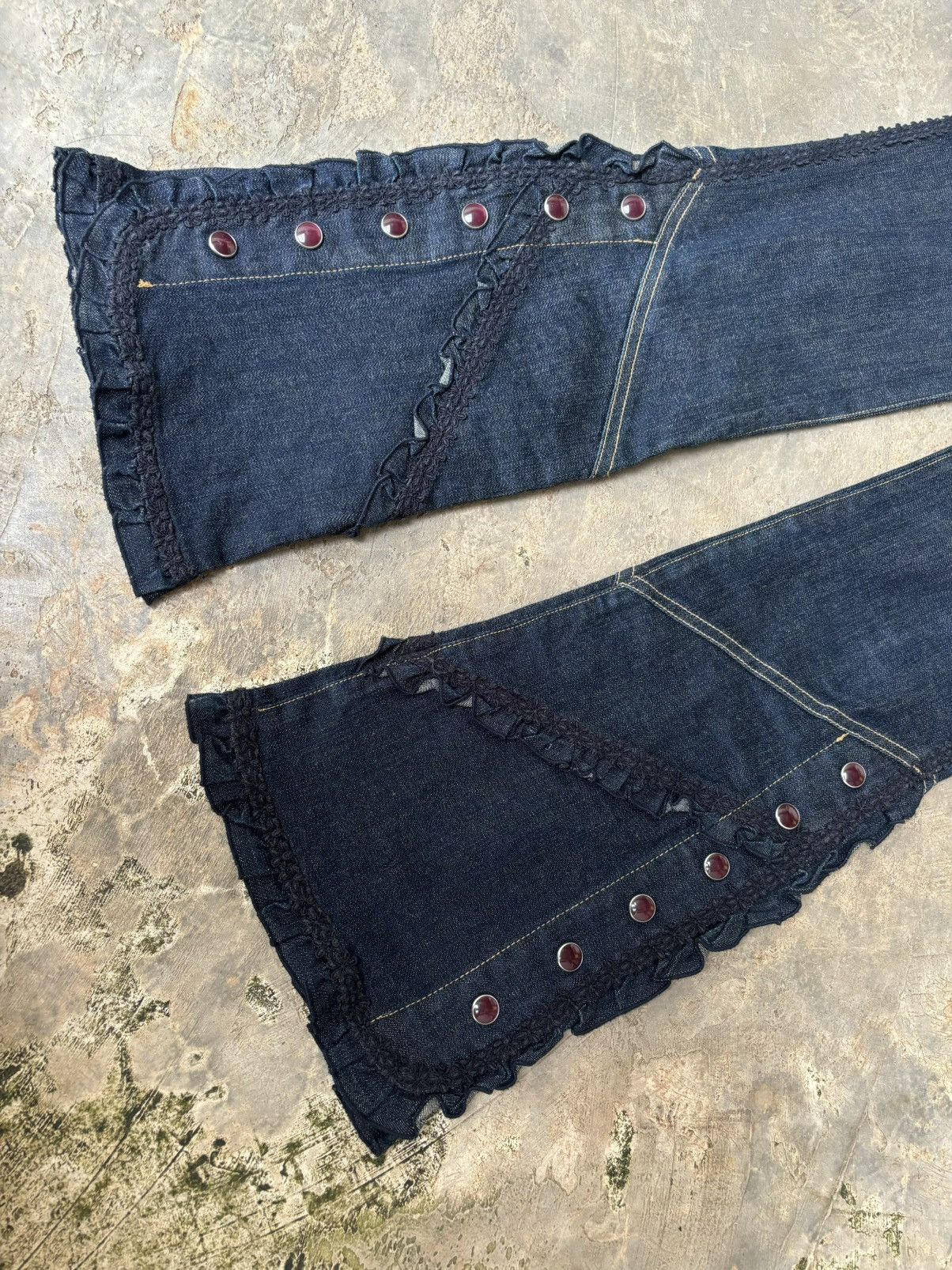 If Six Was Nine × Japanese Brand × Tornado Mart Pink House bottom button cealan Bootcut style Size US 28 / EU 44 - 6 Thumbnail