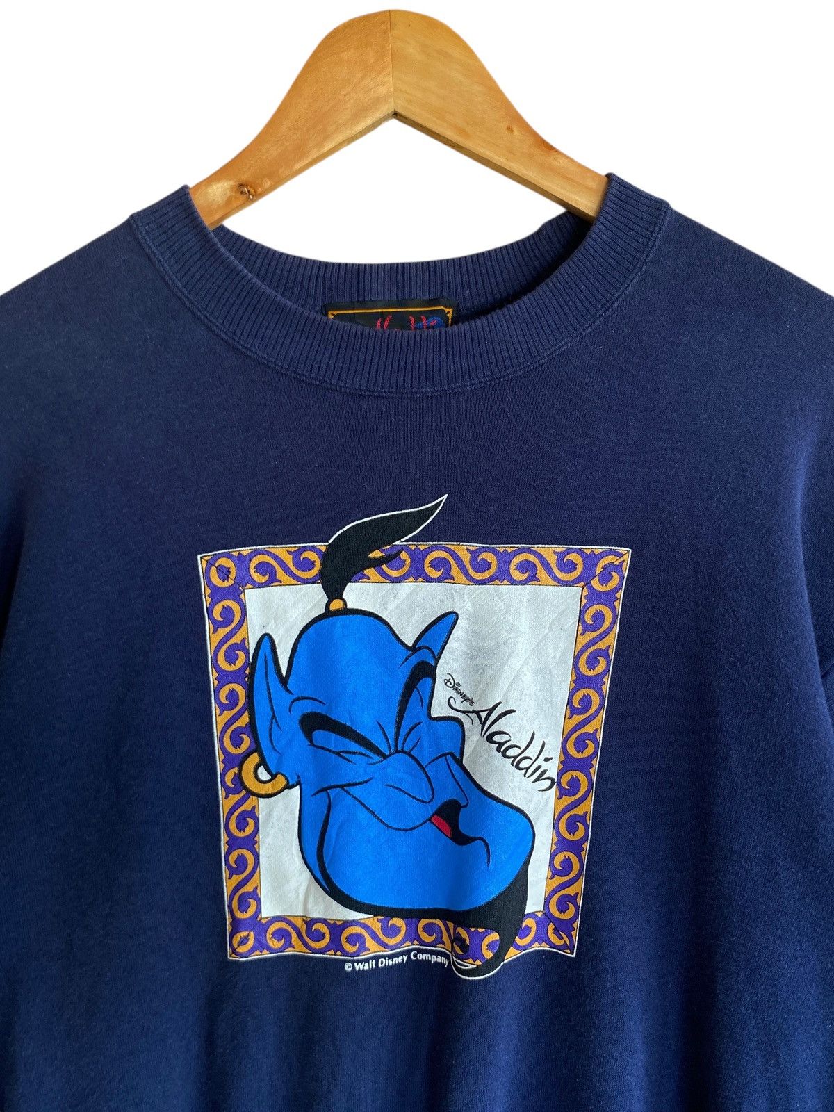 Disney Very Rare Vintage Movie Cartoon Aladdin Sweatshirt 1990s Size US L / EU 52-54 / 3 - 3 Thumbnail