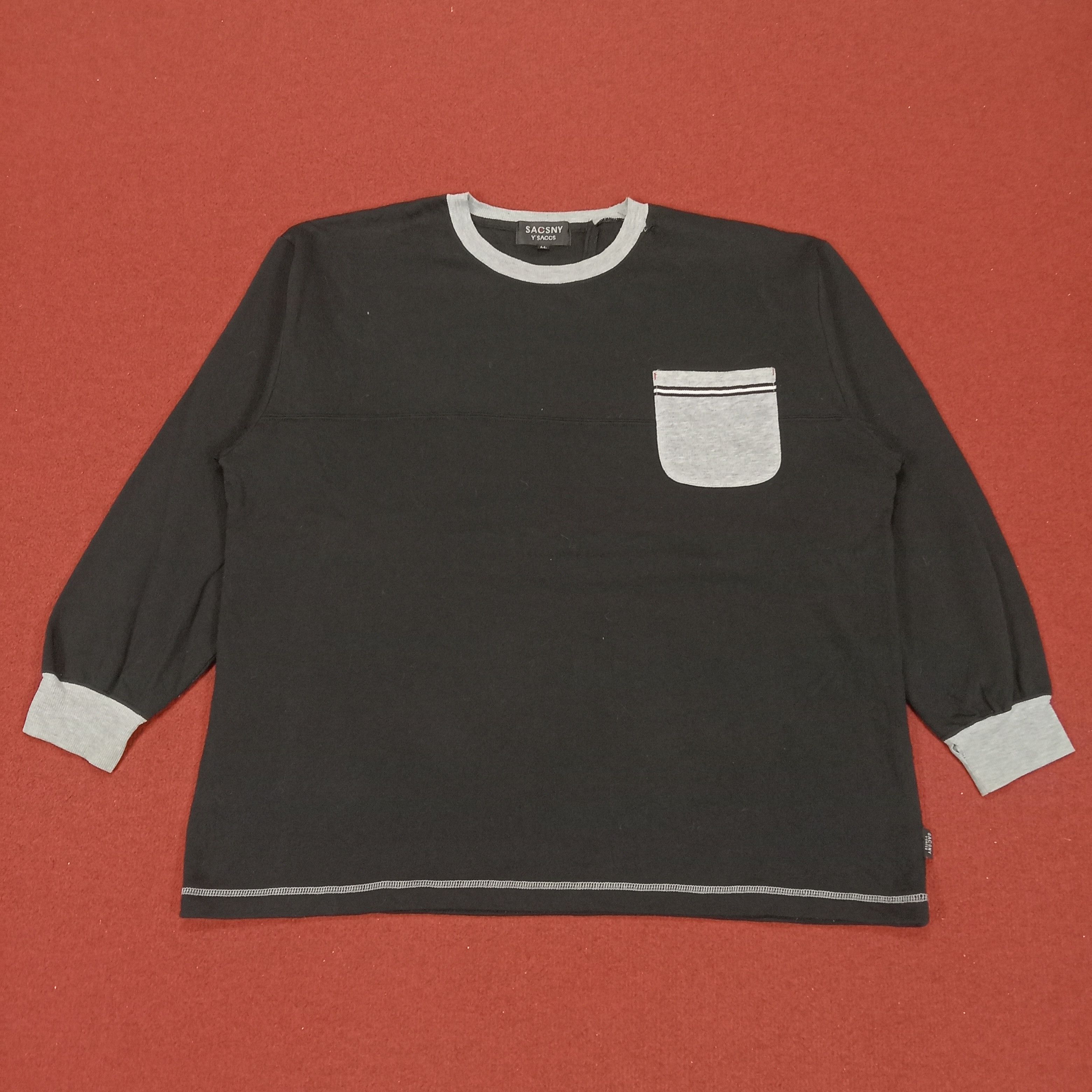 image of Vintage Sacsny Y'saccs Yohji Yamamoto Designer Sweatshirt in Black, Men's (Size XL)