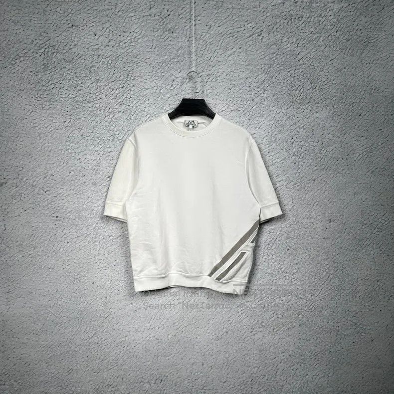 Hermes Hermes Men's Run H Logo Patch Short Sleeve T-Shirt - Side Size US L / EU 52-54 / 3 - 1 Thumbnail