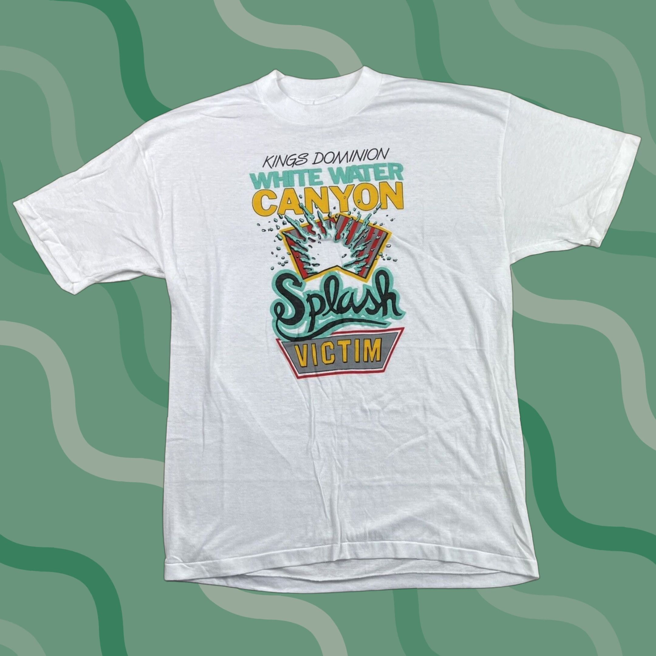 Vintage VINTAGE Signal T-Shirt XL Unisex Adults White Solid Graphic Print 80s Amusement Park Theme Size US XL / EU 56 / 4 - 1 Thumbnail