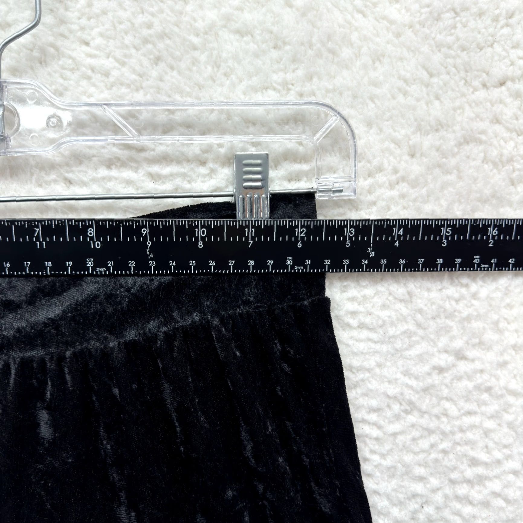 Velvet VINTAGE Y2K Capri Flare Pants Trousers 00 23 XS Black Velvet Corpcore Cocktail Size 25" / US 0 / IT 36 - 4 Thumbnail