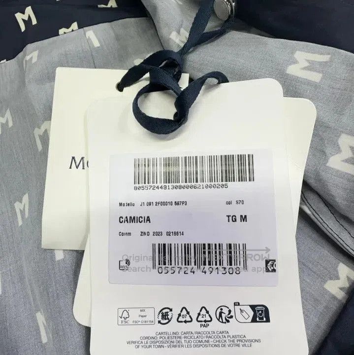 Moncler Moncler Men's Letter Print Short Sleeve Shirt. Size US M / EU 48-50 / 2 - 3 Thumbnail
