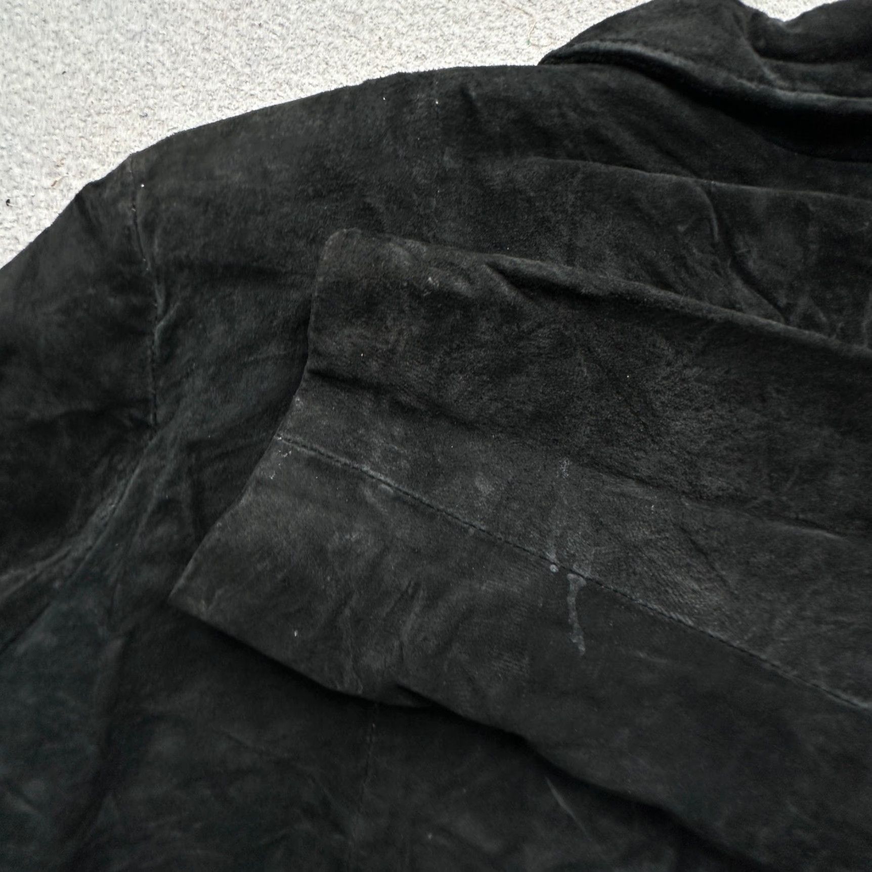 Vintage VINTAGE Middlebrook Park Suede Leather Jacket Mens Large Lined Black Bomber Full Zip Jacket Mens L Size US L / EU 52-54 / 3 - 7 Thumbnail