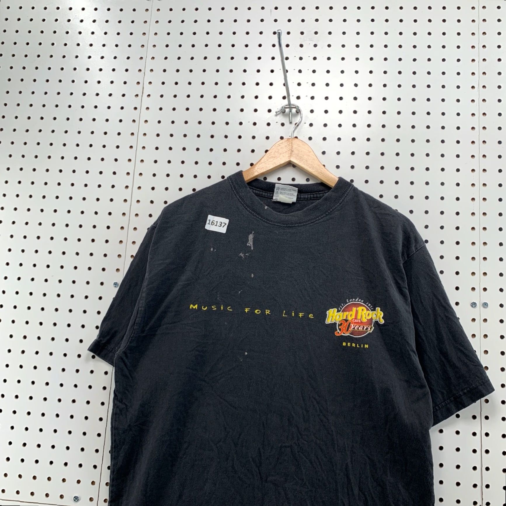 Hard Rock Cafe VINTAGE Hard Rock Cafe Berlin T-Shirt Adult Large Black Short Sleeve World Tour Unisex Size US L / EU 52-54 / 3 - 7 Thumbnail