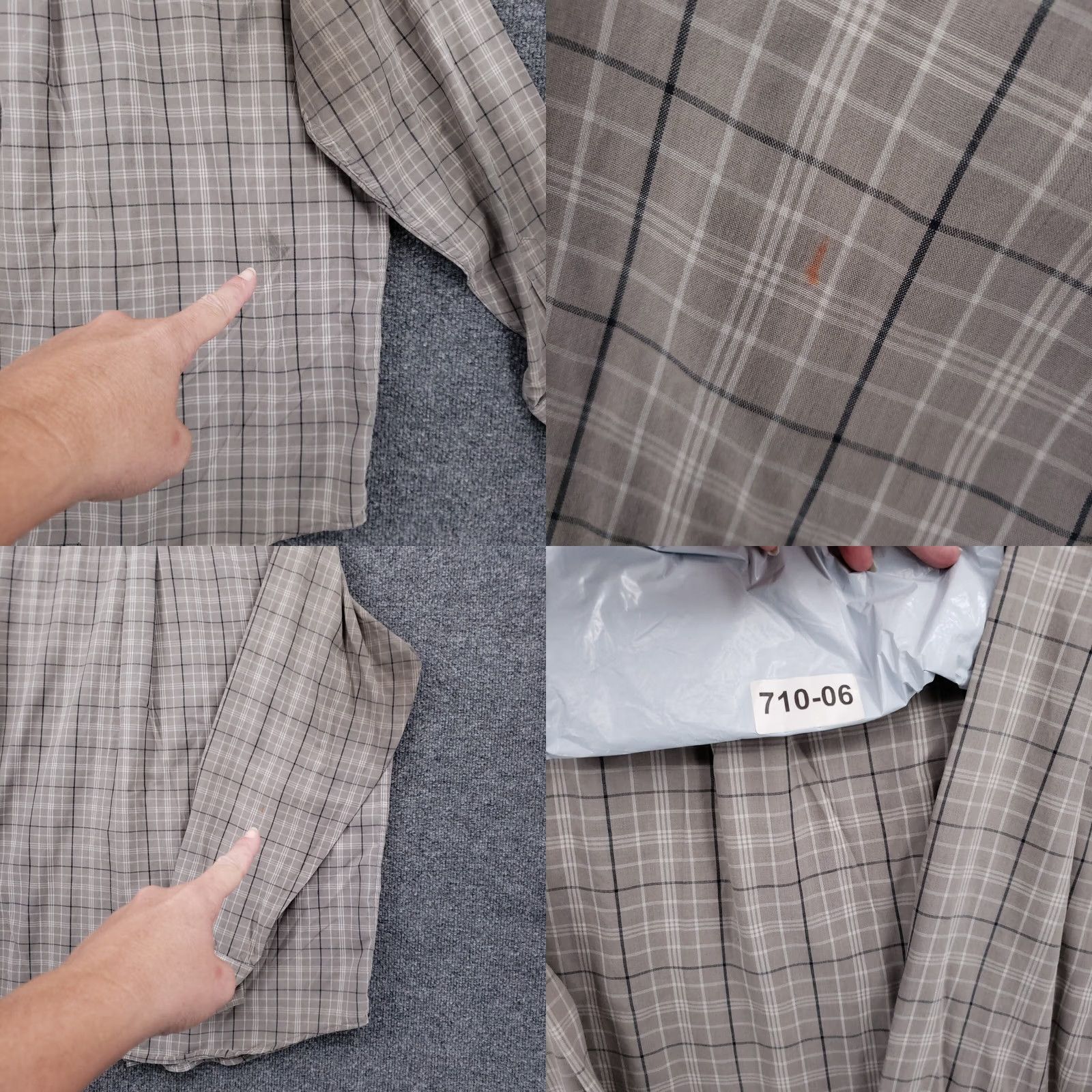 Wrangler Wrangler Shirt Mens L Large Gray Button Up Long Sleeve Plaid Size US L / EU 52-54 / 3 - 11 Thumbnail