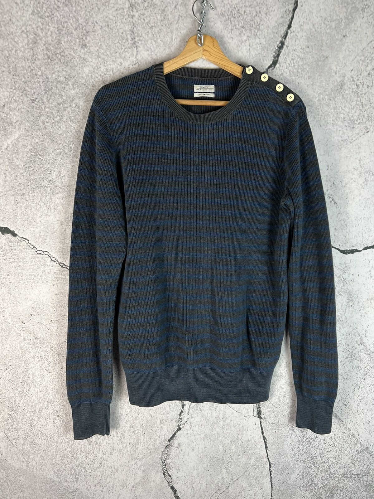 Allsaints AllSaints Men’s Classic Cotton Knit Blank Heavy Sweater Size US M / EU 48-50 / 2 - 1 Thumbnail