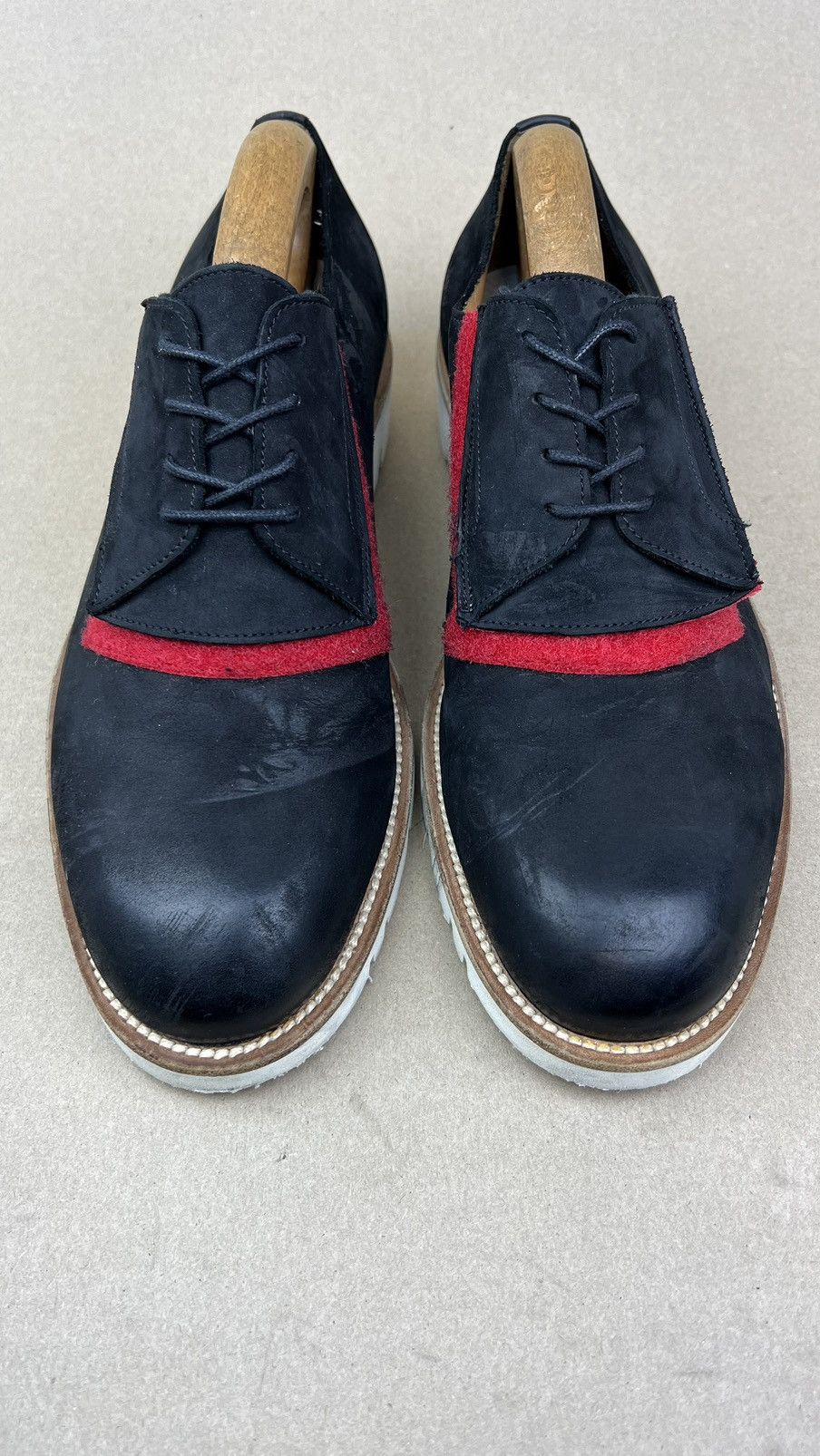 Maison Margiela MAISON MARGIELA Derby Matte Leather Shoes Velcro Fastening Size US 10 / EU 43 - 4 Thumbnail